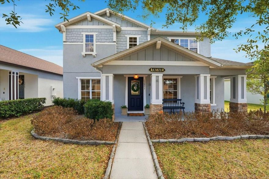 Step outside your front door and walk or ride your bike just one mile to Downtown Avalon Park, featuring more than 150 local restaurants, shops, and businesses, along with vibrant seasonal events held throughout the year… then come home to your own private backyard retreat! Welcome home to 13871 Earpod Drive! 

Located in one of East Orlando’s most loved communities, this home offers over 2,800 square feet with the space, flexibility, and thoughtful upgrades that make everyday living feel easy. Brazilian Tigerwood flooring in the downstairs living and dining areas, along with classic wood blinds, add warmth and character from the moment you step inside. The main floor features a well-designed layout, full of natural light, with a dedicated dining room, two separate living areas, and an eat-in kitchen that naturally becomes the heart of the home. The kitchen is thoughtfully designed for everyday convenience as well as entertaining, featuring Whirlpool appliances, including a double microwave, granite countertops, an oversized island, generous cabinet storage, a large pantry, and a dedicated coffee bar or appliance station between the kitchen and dining area. The living room is anchored by a beautiful stone fireplace and is the perfect place to relax with peaceful views of the backyard. A convenient half bath and large utility room complete the downstairs layout. With no rear neighbors, enjoy tranquil pond and conservation views from the fully fenced yard and covered patio creating a private, peaceful setting - a rare find in Avalon Park. Upstairs, a spacious bonus room provides even more versatility, ideal for a media room, playroom, home office, or fitness space. Two guest bedrooms share a bathroom with a double-sink vanity, while the primary suite offers generous size, a walk-in closet measuring 15 by 9, and a private bath designed for comfort. 

Residents of Avalon Park enjoy a wonderful HOA community filled with amenities, top-rated schools, and convenient access to the 408, 417, and 528, making for an easy commute to Downtown Orlando, the east coast beaches, and the Orlando International Airport. Call today for your private showing and come experience the lifestyle that makes Avalon Park one of East Orlando’s most loved places to live!