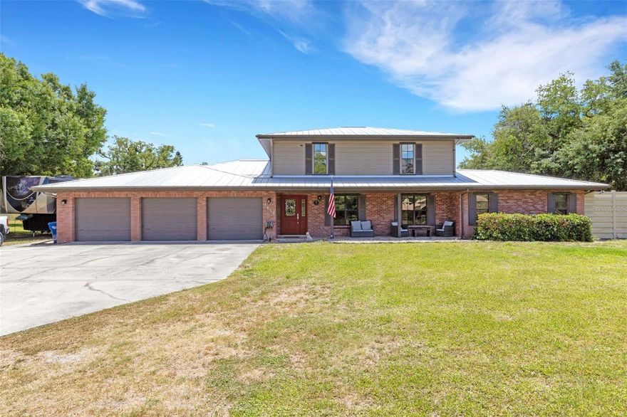 Welcome to this non mandatory hoa neighborhood, beautiful 4 bedroom 3 full bath pool home featuring a 1 bedroom 1 bath mother in law suite with private access making it a total of 5 bedrooms 4 full baths.    The mother in law suite has established itself as a successful vacation rental presenting an outstanding investment opportunity.   Enjoy a Sarasota address while paying Manatee County taxes all while being conveniently located to everything this area has to offer.  Situated on over an acre of land, this versatile property is perfect for those who need room to live, work and play... Bring your rv's, trailers, work vehicles or car collection... There is ample parking and no deed restrictions to limit your lifestyle.  Even horses are welcome - with space to build a barn or custom collector garage.    This home has a butler's pantry with stylish barn doors that add charm and functionality.  Step outside to a private oasis - a large peanut shaped saltwater pool (8' deep) screened lanai (rescreened in 2025).   The main house with generous room sizes has living area, kitchen, dining room and family room, master bedroom and 2nd bedroom on 1st level while upstairs there are 2 bedrooms with dual closets and a jack and jill bathroom to share.  New metal roof (2019)  3 zone a/c system, 2 water heaters, 2 sets of stainless stell appliances, well irrigation system, hurricane shutters and VOLUNTARY HOA!!   This is a unique opportunity to own a flexible, income producing property with space to expand in a prime Sarasota location.