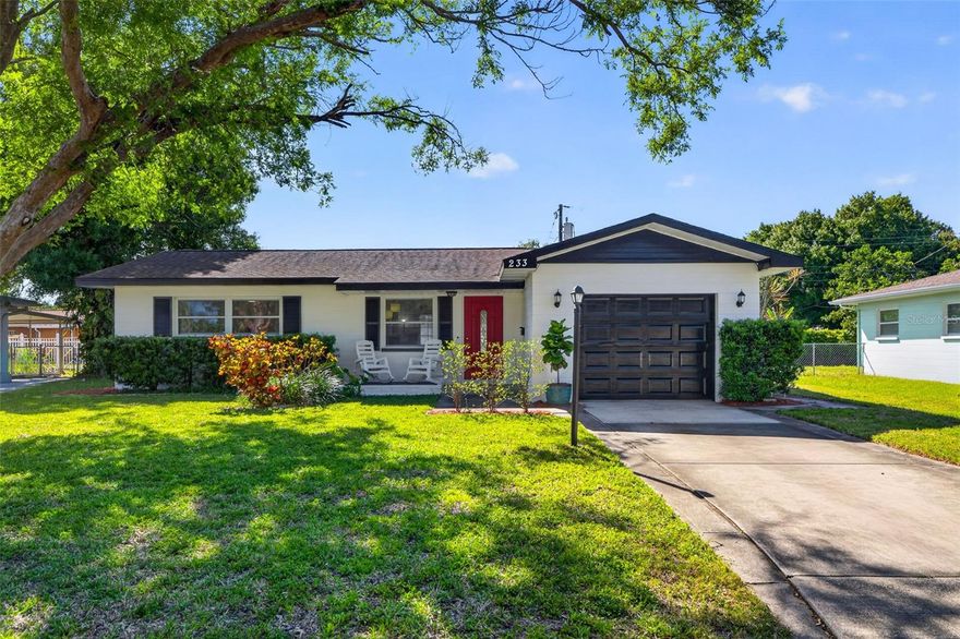 This home perfectly blends comfort, functionality, and location in the heart of North St. Petersburg. Ideally situated just minutes from downtown, major highways, local dining, and everyday conveniences, this property offers effortless access to everything that makes St. Pete so desirable. Notably, the home DID NOT FLOOD in the 2024 storms, HVAC and Hot Water Heater replaced in 2025, with Roof done in 2015, providing added peace of mind.
Inside, you’ll find a thoughtfully designed and inviting floor plan featuring an oversized kitchen complete with a breakfast bar, eat-in dining space ideal for both daily living. The open-concept living and dining areas with large sliders leading to the screened Florida back porch create a seamless, light-filled space.
The generously sized primary bedroom is a rare find for a home of this era, offering ample space and comfort. Step outside to a large, fully fenced backyard with plenty of room to garden, or create your own outdoor retreat, in fact, if you choose, you can enjoy the chickens that are already there. The screened Florida room presents an excellent opportunity to easily increase living space and further enhance the home’s value.