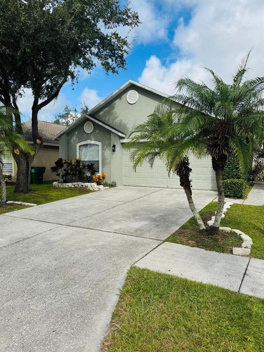 Welcome to 30607 Birdhouse Drive in Wesley Chapel, a beautifully maintained and fully furnished home featuring a private screened-in pool. This spacious residence offers three bedrooms and two bathrooms with an open-concept layout that fills the home with natural light. The fully equipped kitchen includes stainless steel appliances and all essentials for comfortable living. The master suite offers a walk-in closet and a private bath, while additional features include a washer and dryer, two-car garage, and driveway parking. Located in a quiet, well-kept neighborhood, this home provides easy access to The Shops at Wiregrass, Tampa Premium Outlets, Advent Health Center Ice, and top-rated schools, with convenient access to I-75 for commuting. Move-in ready—just bring your suitcase and start enjoying this furnished home with a pool in the heart of Wesley Chapel.