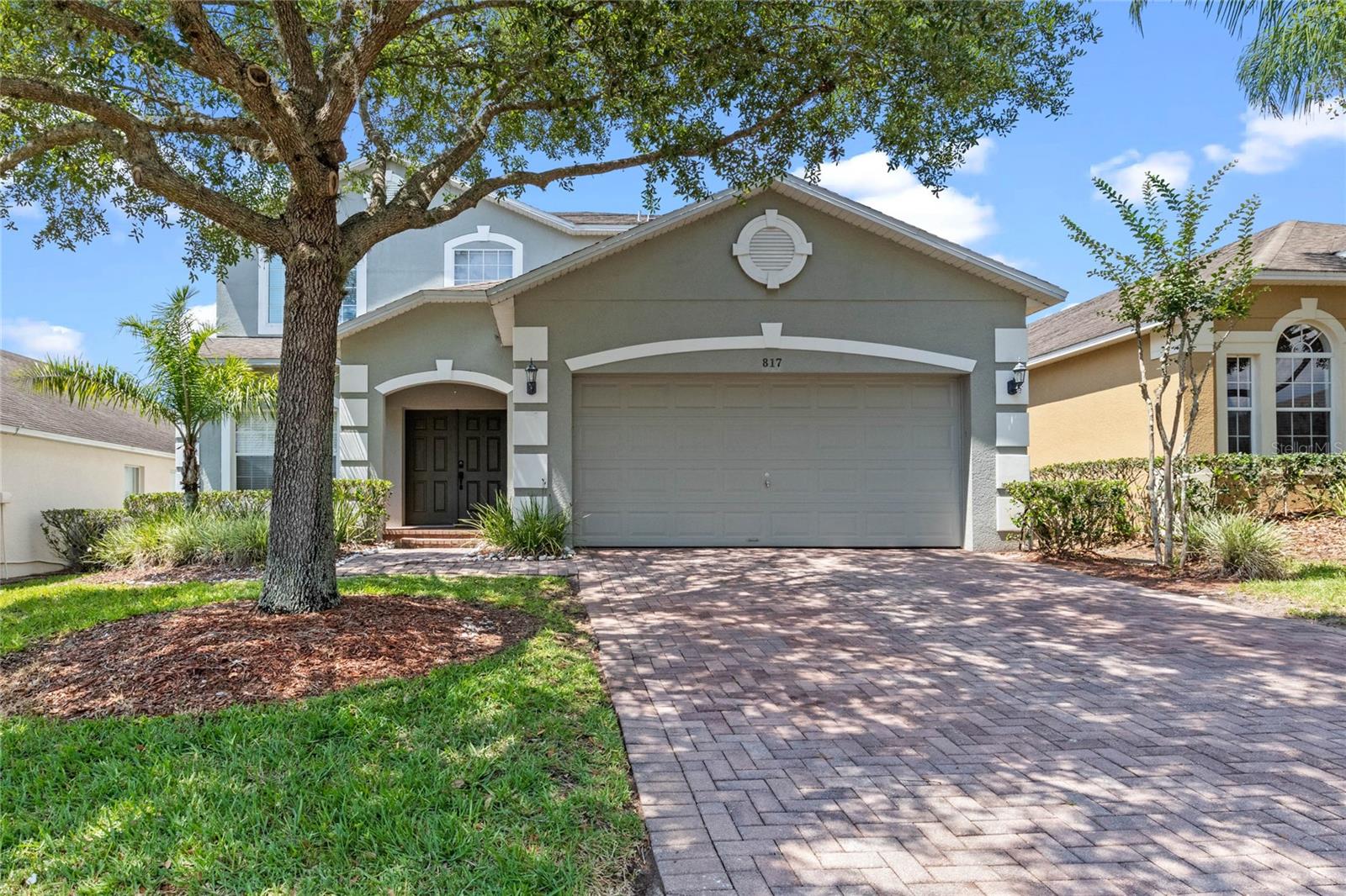 Welcome to this beautifully furnished 5-bedroom, 3.5-bathroom home located in the desirable gated community of Highgate Park! This spacious and stylish home features a stunning remodeled kitchen with sleek countertops, modern cabinetry, and stainless-steel appliances—perfect for both everyday living and entertaining. The first floor offers two comfortable bedrooms along with a full bath and a convenient half bath for guests. Upstairs, you’ll find two additional bedrooms that share a full bathroom, plus a luxurious master suite with a grand ensuite bathroom that includes a relaxing Jacuzzi tub. Enjoy multiple living and dining spaces flooded with natural light, high ceilings, and elegant finishes throughout. Step outside to your private screened-in pool and spa area, complete with a covered patio—perfect for outdoor dining or just soaking up the Florida sunshine. This home also includes a game room, a laundry area, and a two-car garage. Fully furnished with tasteful decor, it’s move-in ready and ideal for a family or executive rental. Conveniently located near shops, restaurants, and top attractions like Disney World, this home truly has it all!