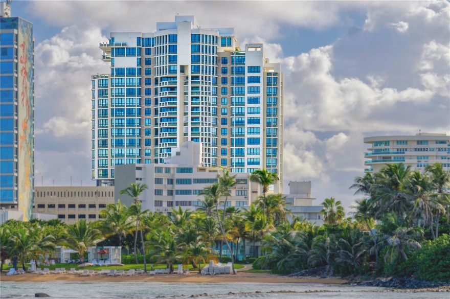 ***SOLD*** Experience the pinnacle of luxury with this stunning residence in Caribe Plaza, San Juan's premier full-service building. Boasting 4 bedrooms and 4.5 bathrooms, this apartment provides unparalleled comfort and elegance, spread over a spacious floor plan with approx. 3,628 interior Sq. Ft. and approx. 172 Sq. Ft. in outdoor space. Situated on the 19th floor, the home offers breathtaking panoramic ocean views throughout. Each bedroom offers a serene retreat, complete with private bathrooms, while the primary suite includes a spa-inspired bath for a tranquil sanctuary. The stylishly appointed chef's kitchen is a culinary dream, offering state-of-the-art appliances and ample storage. The open-concept layout seamlessly flows into the living and dining areas, perfect for entertaining or simply relaxing after a long day. Living in Caribe Plaza means enjoying the finest amenities, including full-time concierge, security and valet service, a state-of-the-art gym, pool and an exclusive resident's lounge. Indulge in the island's luxury living, with easy access to San Juan's vibrant nightlife, world-class dining, and shopping without the traffic. Don't miss this rare opportunity to own a piece of paradise in the heart of the city.