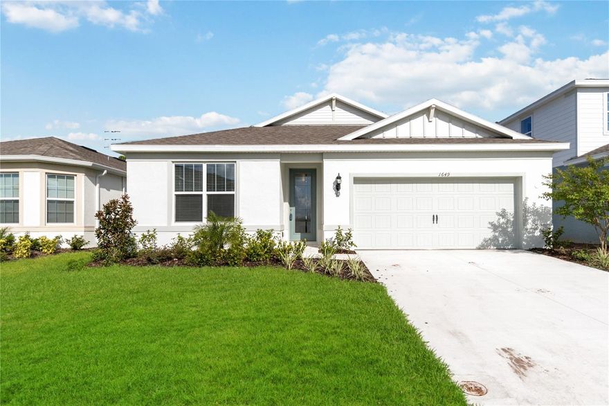 MOVE IN SPECIAL - $2295 for the firsts 3 months if leased by 12/1. Rent will increase to $2395 after the first 3 months for the remainder of the lease period. Beautiful 4-bedroom 2 bath energy efficient single-story newer construction home in Amelia Groves neighborhood in St. Cloud! The Heston floor-plan home offers a wealth of natural light and open living spaces and features Pulte’s Coastal exterior design, four bedrooms, two bathrooms, an open concept kitchen, café and gathering room, tile throughout main living areas, a covered lanai, and a two-car garage. Walk through the impressive 25-foot foyer into your combined kitchen, cafe, and gathering room, which overlook your covered lanai. Your modern entertaining kitchen features stainless steel Whirlpool appliances, a center island, a large walk-in pantry, and upgraded cabinets. The Owner's Suite features en suite bathroom with walk-in closet, dual sink quartz-topped double vanity, private water closet and a walk-in shower. Three additional bedrooms, the second bathroom, and the laundry room toward the front of the home offers privacy and space for everyone. This expansive home allows families to comfortably spread out – and come together. Amelia Groves is a new single-family home community by Pulte Homes that reflects the city, while carving out a unique space of its own, nestled between downtown St. Cloud and the vibrant Lake Nona area. Residents will enjoy private future amenities including a pool, cabana, playground and walking trails. Amelia Groves is currently zoned for top-rated Harmony schools and enjoys proximity to most major roadways, and the new Lake Nona Town Center, filled with shopping, dining, and entertainment venues. Enjoy the outdoors at nearby St. Cloud Lakefront Park, The Harmony Golf Preserve and Lake Lizzie, which includes plenty of conservation overlook areas and a 1.7-mile hiking loop. Small dog allowed with non-refundable pet fee. Some breed/age restrictions apply. First month’s rent and security deposit (equivalent to first month’s rent) required. $75 application fee for each person 18 years of age or older. Our application process is online  and can be completed at any time- "Completed" applications are processed on a first come, first serve basis- applicants are welcome to apply prior to viewing unit. Tenant is responsible for the cost of any HOA application fees, amenity access keys, parking decals etc. if applicable. Call Central Florida Real Estate Management today as this property will not last long.