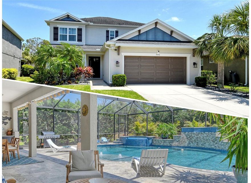 PALMER RANCH/ARBOR LAKES/SARASOTA..Welcome to unparalleled luxury living in the coveted Arbor Lakes! This stunning home offers a seamless blend of elegance and comfort, boasting 4 spacious bedrooms, 3.5 baths, and an expansive layout designed for the modern family. Imagine soaring ceilings in the grand living room, a gourmet kitchen with quartz countertops and stainless steel appliances, and a main-floor primary suite with dual walk-in closets and a spa-like bathroom. A versatile den, upstairs loft, and a private lanai with a sparkling pool and spa provide endless opportunities for relaxation and recreation. The outdoor living area is perfect for dining, entertaining, or simply unwinding in your private backyard sanctuary.  The amenity-rich Arbor Lakes community offers a vibrant community, including parks, playgrounds, and recreational facilities.  Award winning beaches, shopping, and dining are just a short drive away, this is more than a house – it's a lifestyle. Don't miss your chance on this exceptional property. Non-shedding small pets may be allowed.  Annual Rate $6,250/MONTH.   Call today!!