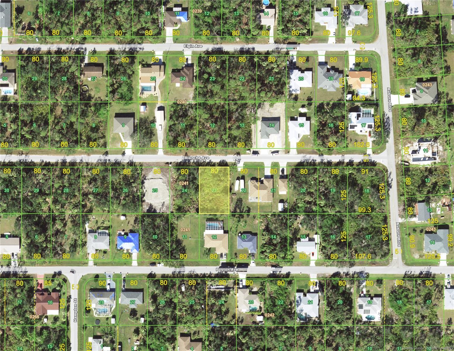 Homesite in popular area of Port Charlotte with dining, stores and water activities nearby.