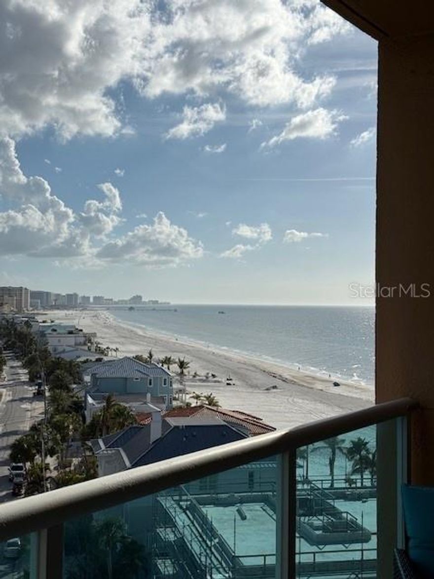 *AVAIL Sept-Dec2025 $2200*TURN-KEY--OCEANFRONT BUILDING END STUDIO UNIT WITH EXPANSIVE VIEWS FROM THE 8th FLR---CLEARWATER BEACH IS VOTED BEST BEACH OVER n OVER*-BEAUTIFUL WHITE SOFT SAND UNDER YOUR FEET WITH GORGEOUS SUNSETS AND MARINE ANIMALS ALL DAY LONG. THIS STUDIO UNIT IS WELL LAID OUT WITH YOUR COMFORT IN MIND. FULLY EQUIPPED WITH EVERYTHING YOU NEED; JUST BRING YOUR BATHING SUIT...RELAX ON THE OPEN BALCONY WITH BOTH VIEWS OF THE INTRACOASTAL AND BEACH WATERS. THIS SOUGHT AFTER DESIRABLE NORTH BEACH LOCATION MAKES A BEAUTIFUL WALK NORTH TO CALADESI ISLAND OR SOUTH TO PIER 60 WHERE ALL THE ACTION IS.THIS CONDO BUILDING OFFERS 24HR SECURITY,CABLE & WI-FI.COME SWIM IN THE OLYMPIC SIZE POOL DIRECTLY ON THE OCEAN SIDE, WORK OUT IN THE FITNESS CENTER,OR ENJOY THE RECREATIONAL ROOM W/PINGPONG/FOOSBALL/ AND BILLIARDS. AN ADDITIONAL MEDIA ROOM INCLUDES A BIGSCREEN TV,COMFORT CHAIRS AND MOVIE SELECTIONS.TAKE THE TROLLEY EVERYWHERE AND NEVER NEED A CAR.PLENTY OF FINE AND CASUAL RESTAURANTS, NIGHTLIFE, SHOPPING,AND ACTIVITIES SUCH AS; CHARTER BOAT FISHING,DINNER CRUISES,SIGHTSEEING TOURS,SEGWAY, DOLPHIN SPOTTING TOURS,PIRATE SHIP  AND ON LAND ENJOY; DAILY SUNSETS AT PIER 60 W/ARTISANS, CRAFTERS,STREET PERFORMERS AND MUSICAL ENTERTAINMENT ALONG WITH MOVIES ON THE LAWN AT NIGHT ---COME HAVE FUN AND RELAX YOU DESERVE IT! RATES VARY by PEAK & OFF PEAK SEASON.  CALL AGENT- RATES INCLUDE WATER/CABLE/INTERNET JUST COME AND ENJOY.