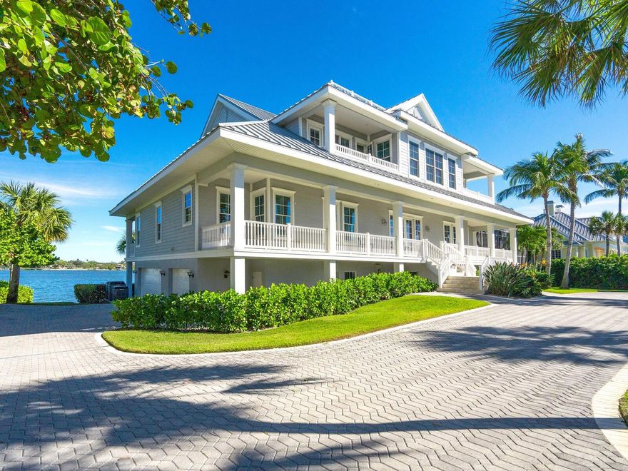 Imagine waking up to breathtaking sunrise views, with the sound of gentle waves of the Gulf of Mexico lulling you into a peaceful state of mind. This 4,800-square-foot home offers a unique opportunity to live in one of the most sought-after locations, where luxury and relaxation blend effortlessly. Nestled in the heart of Casey Key, this Key West style home exudes charm and character right from the start. With a stunning 200 feet of water frontage, and private beach access steps away, you'll enjoy unparalleled access to boating, fishing, and the mesmerizing beauty of the water. It's a haven for water enthusiasts and those seeking the ultimate coastal lifestyle. One step inside and you'll be captivated by the bright and airy living space in the 2-story great room. The open-concept layout, coupled with an abundance of natural light, creates a warm and inviting atmosphere. Whether you are entertaining guests or enjoying a quiet evening at home, this home effortlessly caters to your every need. The kitchen is equipped with modern appliances, ample counter space, and an exquisite island, you'll be whipping up culinary masterpieces in no time. Imagine preparing delicious meals while enjoying the view of the lush tropical landscape through the large windows. Thoughtfully designed to provide a peaceful retreat, this home features four generously-sized en-suite bedrooms.   The primary suite is particularly impressive with stunning views of the Gulf of Mexico and Intracoastal Waterway from your own two private verandas. The primary bathroom showcases luxurious finishes, a spacious soaking tub, its own private bathroom and walk-in closet. Mornings will be a delight as you wake up to the sound of gentle waves and a refreshing breeze. The fifth bedroom on the main level is perfect for an office or for the out of town guest. Complementing the interior, you'll be greeted by a stunning waterfront oasis perfect for both tranquil moments and lively gatherings. The extensive outdoor spaces include private boat dock, a heated saltwater pool with spillover spa, eat-in outdoor kitchen, and multiple covered verandas with views of the intra coastal waterway. Whether it is soaking up the sun on your private beach, or simply spending lazy afternoons lounging by the pool, sipping your favorite beverage, this property doesn’t disappoint. Other noteworthy features include an elevator, lower-level bonus space and pool bath, generator, newer AC units and water heater, a 200-foot seawall, an oversized 3-car garage, dehumidifier, 500-gallon propane tank for generator and spa, new 2023 electric heater for pool, and an irrigation well.