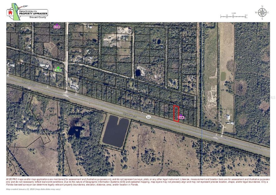 Commercially Zoned Vacant parcel.  .69 of an acre.  BU-1 Zoning.  Priced below comparable sales.  Seller will Consider owner financing with 50% down  Property fronts State Route 520.  City water service is available at this location.