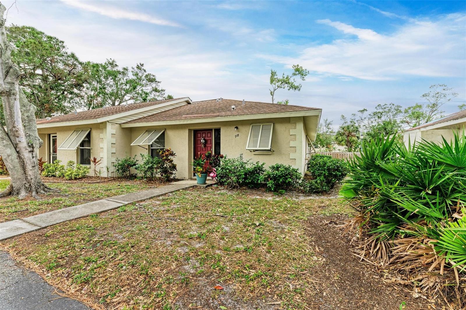 If you want to live near downtown Sarasota and not have to pay "Downtown" prices, look no further! This unit is located just north of Fruitville Rd so it is close to public transportation. It is located less than a mile from downtown Sarasota so if you like to visit the shops, the restaurants or the fine arts, this unit is close to all of what Downtown Sarasota has to offer. This is a hidden gem located on a quite street within a fenced in community. Enjoy the heated community pool as well as all of the beautiful pine trees and landscaping. Tile floors throughout the unit so easy to clean. Also this is an end unit so that means an extra window for more natural lighting. Enjoy the high ceilings and the large lanai with your morning coffee. Come check this one out!