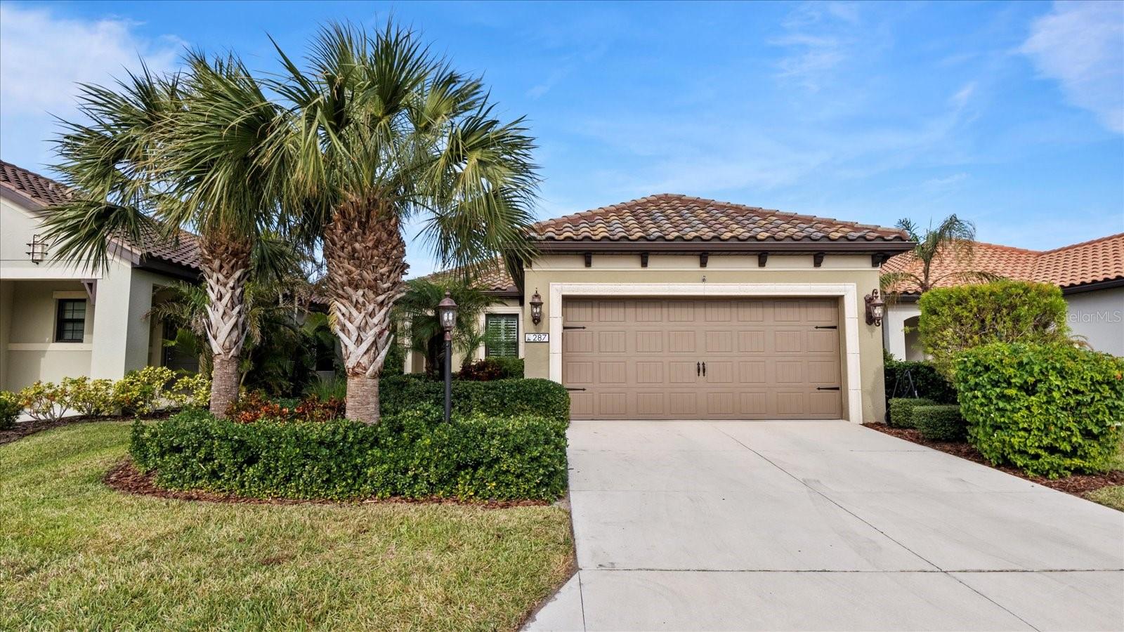 NEW PRICE ADJUSTMENT! BACK ON MARKET. BUYERS FINANCING FELL THROUGH. HOME IS PRICED BELOW APPRAISAL VALUE.
Welcome to Your Tropical Oasis in the highly sought-after Milano Community! Enjoy NO CDD fees and LOWER HOA fees in this beautifully maintained 3-bedroom, 2-bathroom pool home with sparkling water views. A serene retreat with exceptional outdoor living awaits you.
Step into your private paradise, where elegance meets functionality. The open-concept great room draws you in with sweeping views of the heated saltwater pool featuring spa jets and a built-in bench. The expansive paved lanai offers ideal outdoor living space for grilling and outdoor dining, watching TV under the stars, relaxing in the pool or soaking up the sun. The cook in the house will be happy to have a chef’s dream kitchen. The stylish and efficient kitchen includes quartz countertops, soft-close cabinets and drawers, under-cabinet lighting, a nice size pantry, and an island to enjoy your morning coffee. Elegant interior features are a coffered ceiling and crown molding in the living room and beautifully crafted arched entryways. A separate dining area is perfect for entertaining. The split floor plan offers guests privacy and serenity. In the back of the house you will find a luxurious owner’s suite featuring wood grain laminate flooring, a spa-like owner's bath with dual vanities and a walk-in shower. spacious closets, and a private water closet. Smart & secure upgrades include: Hurricane-impact front door and lanai sliders, full-house gutters, plantation shutters throughout, a 50-gallon water heater, UV light for ac system, sensor lighting partially around the lanai, pull-down shades on sliders, a deep kitchen sink (10” H x 33” L x 22” W), an insulated garage door and outdoor pest control perimeter sticks. Bonus Perks! Sellers are providing a 1 year $1,000 American Home Shield Home Warranty TO BUYERS AT CLOSING FOR PEACE OF MIND. Sellers recently had the roof, lanai, driveway, and walkway power washed and gutters cleaned. Ideal Location Near: Beaches & parks, Golf courses & top-rated schools, Historic Downtown Venice, I-75 for easy commuting, Sarasota Memorial Hospital Venice, shopping, dining, theaters, & more. Don't miss this rare opportunity to own a slice of paradise! Schedule your private showing TODAY!
