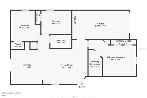 Tiny photo for 624 Brooke Court, Clermont, FL 34711 (MLS # S5140860)