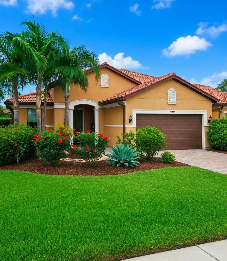 This Martin Ray floor plan is in high demand and won't last long, don’t miss this opportunity. Welcome to this beautifully maintained home located in the highly sought after IslandWalk at Wellen Park, where refined comfort meets resort style living. This inviting residence features a bright, open floor plan designed for effortless everyday living and entertaining. Make an offer.

The living areas flow seamlessly to the western facing lanai, perfect for enjoying spectacular sunset views and peaceful Florida evenings — an ideal setting to relax or gather with friends. The thoughtfully designed layout offers a spacious and welcoming atmosphere throughout.
IslandWalk is renowned for its exceptional amenities, including resort style pools, a modern fitness center, tennis and pickleball courts, scenic walking and biking paths, and a vibrant clubhouse with a full social calendar. Beautifully landscaped grounds and a strong sense of community make this neighborhood truly special.

Conveniently located near shopping, dining, golf courses, beaches, and all that Wellen Park has to offer, this home delivers the perfect balance of luxury, lifestyle, and convenience.
Schedule your private showing today and experience the IslandWalk lifestyle firsthand.