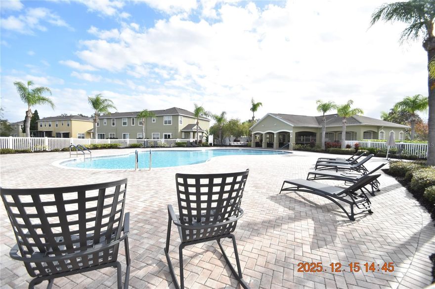 3 Bedroom 2 1/2 Bathroom Tampa Townhome with 1756 sq ft of living space.
Welcome home to the highly sought-after community Hammocks in New Tampa!
Keep cool at the community pool.
End unit means more windows and light!
Screened and covered back lanai to enjoy the Florida outdoors.
Two car garage to keep your vehicles out of that Florida sun.
Open floor plan is an entertainers dream.
Half bath downstairs is so convenient.
Tile floors - so easy to clean and maintain.
The stylish kitchen boasts off-set and crowned cabinets, and tile backsplash is sure to please the chef in the family!
Tons of cabinet and counter space over here!
Stainless steel kitchen appliances include side-by-side refrigerator, glass-top range, microwave, and dishwasher.
Stunning granite counters are sure to please the chef in the family.
HUGE kitchen pantry to keep all your essentials organized.
Beautiful wood flooring upstairs is sure to accentuate any and all décor!
Master suite features an en suite bath and walk-in closet.
The master bath retreat has dual sink vanity, step-in shower, water closet for the toilet, and of course big garden soaker tub!
Window blinds throughout allow in just the right amount of light.
Ceiling fans will be sending you a cool breeze!
Central heat & air for to keep you comfy year-round.
Washer and dryer INCLUDED for your convenience of course!
Convenient to restaurants and shops galore with I-75 just minutes away!
DONT FORGET TO CHECK OUT THE FULL WALKTHROUGH VIDEO AT OUR WEBSITE!