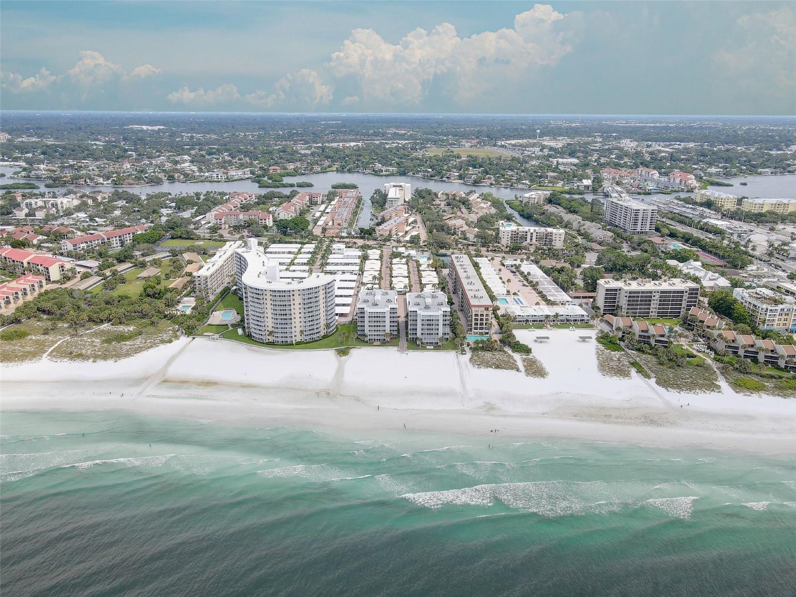 Welcome to your dream getaway on the Gulf Coast! This beautifully appointed two-bedroom, two-bath condominium is nestled in the highly sought-after Crescent Arms community, offering an inviting retreat just steps from the world-renowned Siesta Key Beach.
From the moment you step inside, you'll be captivated by the light and airy ambiance. The open living space is bathed in natural light, creating a warm and welcoming atmosphere. The combination of tile and vinyl flooring enhances the coastal charm while offering easy maintenance. Ceiling fans throughout provide a gentle breeze, perfect for those sunny Florida days.
The fully equipped kitchen features modern appliances, including a microwave, range, and refrigerator, making meal preparation a delight.
The spacious primary bedroom offers a serene retreat with ample space to unwind after a day of exploring the island. The second bedroom provides a comfortable space for guests or family members, ensuring everyone has a restful night’s sleep. Both bathrooms are well-appointed, offering convenience and privacy.
One of the standouts features of this condo is the private screened-in balcony, where you can sip your morning coffee while soaking in the tranquil surroundings. The outdoor space provides the perfect setting to relax and enjoy the gentle Gulf breeze.
Crescent Arms is known for its prime location, offering residents easy access to everything that makes Siesta Key a top destination. With assigned covered parking and guest parking available, convenience is at your fingertips. The building is also equipped with an elevator, making access effortless.
Don't miss out on this incredible opportunity to own a piece of paradise. Whether you're seeking a tranquil retreat or an income-generating property, this Crescent Arms condo is the perfect choice. Experience the best of coastal living today!