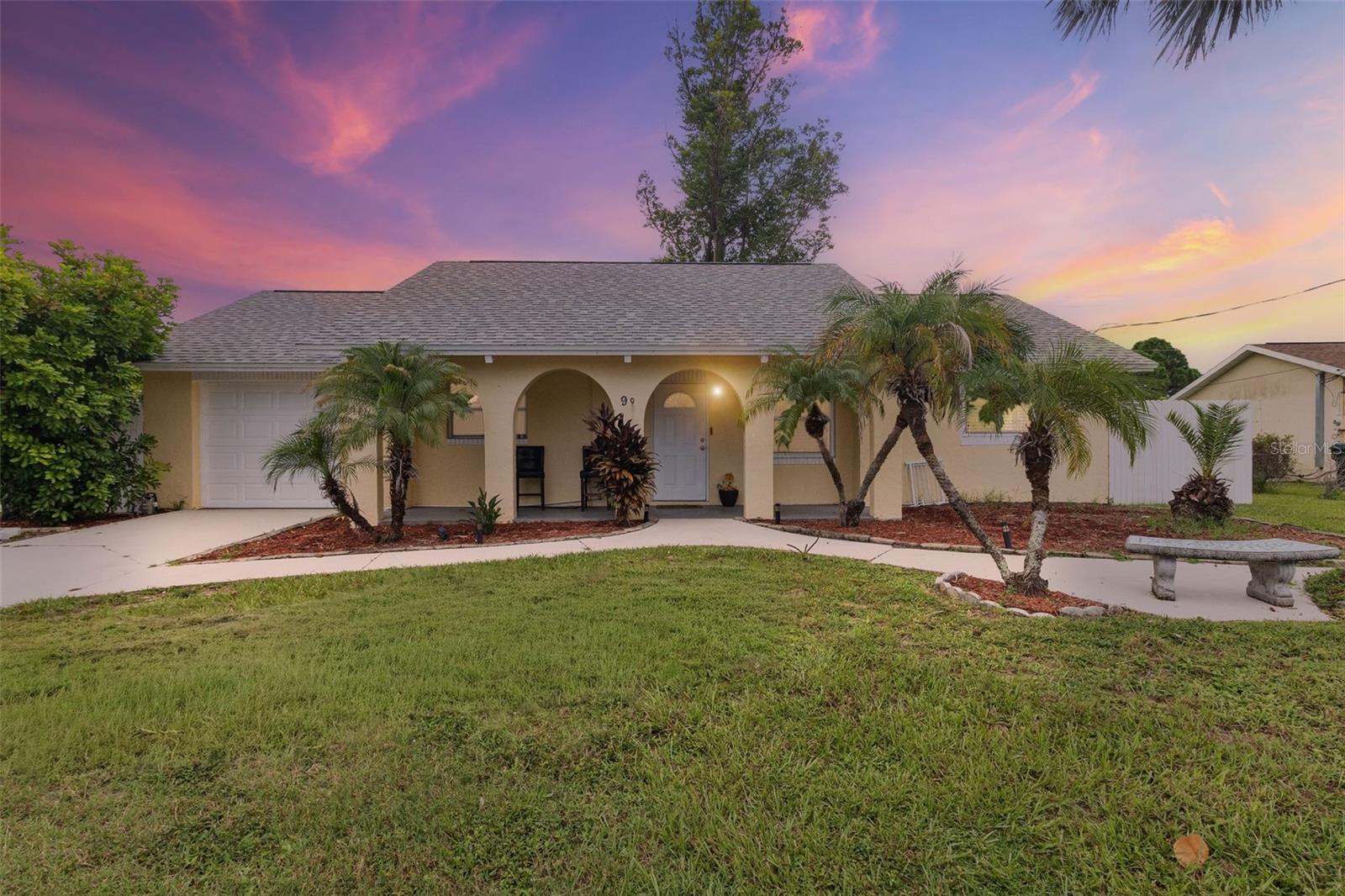 Welcome to your home! This 2 Bedroom 2 Bath home backs up to a quiet bird sanctuary with peaceful views of wildlife available every day. There are two split bedrooms for added privacy and an additional family room for added space. Kitchen has been updated with stone countertops and soft close drawers and cabinets. ROOF IS 2024! Calling all golf lovers, as Venice East Golf Club is right across the street! Lot size is 1/3 of an acre leaving room for a garden or extending the already fenced back yard. NO HOA! Don't miss your opportunity to come home to this adorable property.