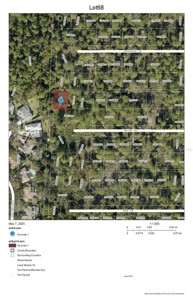 Looking for the perfect spot to build our dream home? Look no further than this unimproved land located near US441 and downtown Mount Dora. This property is zoned for both single family homes and manufactured homes, offering plenty of options for your future residence. While sewer and well installation will be necessary, this lot’s prime location is worth the investment. Just minutes from US441 and 2.4 miles from downtown Mount Dora, you’ll have easy access to all the festivals and events this charming town has to offer. Plus, you’ll be a short drive away from Renniger’s Flea Market and Antique Center, where you can discover hidden treasures and unique finds. This property’s convenient location also allows for easy travel to both the Gulf Coast and the Atlantic Ocean. Within an hour and a half, you can be relaxing on the beach and soaking up the Florida sun. If you’re looking for entertainment closer to home, Orlando and Disney are only 40-50 minutes away. Keep in mind that building requirements and regulations will vary by municipality, so it will be the buyer’s responsibility to contact Zoning and Planning to determine the specific requirements for this lot. Don’t miss out on the opportunity to build your dream home in this desirable location with NO HOA! PLEASE NOTE THAT THIS LAND IS UNIMPROVED AND MAY NOT BE ACCESSIBLE AT THIS TIME, ROADS ARE PLATTED, BUT MAY NOT BE CLEARED. YOU WILL NEED A WELL, SEPTIC AND EACH HOME WILL NEED A SPRINKLER SYSTEM PER PLANNING AND ZONING. ANY INQUIRES ON USE OF THIS PROPERTY SHOULD BE MADE TO THE LAKE COUNTY PLANNING AND ZONING. THIS IS ALL THE REALTOR KNOWS REGARDING THIS PROPERTY.