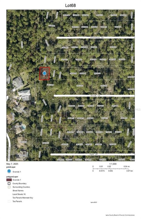 Lot 68 WILLOW CIRCLE MOUNT DORA FL 32757
