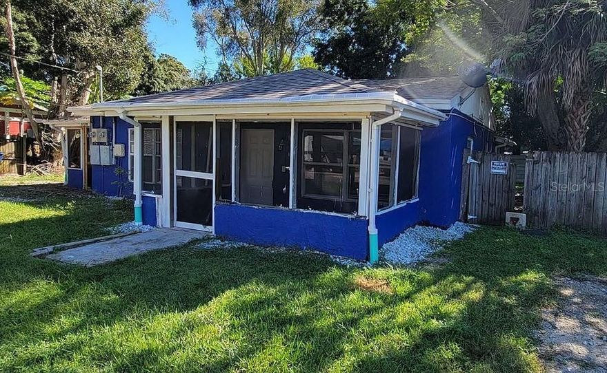 BE THE 1ST RENTER TO LIVE HERE SINCE THE RECENT REMODEL! Unit-A (right side) is currently available for rent and the photos are only representative of the available unit. Recently updated. Newer roof and newer A/C. Tile floors flow seamlessly from room to room. A screened in-lanai complements both units – perfect for enjoying the Florida lifestyle and extending the indoor living space. A generously sized backyard is great for playtime, outdoor barbecues, or family play area under the shade tree. One year lease available. Lease can start 6/1/26. 
NEW KITCHEN: -New kitchen cabinets
-New oven/range
-New Refrigerator 
-New quartz counter 
-New stainless steel sink
-New kitchen faucet , -New tile floors 
OTHER: -Screened and recently painted front porch. Perfect for enjoying the nice weather and extending your indoor space
-New tile on screened-in front porch. *Spacious backyard with new enclosed in fence for privacy. *Central AC *Driveway parking for 1-2 cars *Small dog allowed. *No cats allowed. *No smoking allowed. *No marijuana allowed *Lease is 12-month term. *Tenant is responsible for all electric utility. *Landlord has company that does lawn maintenance at Landlords expense. $1439 first months rent & $1439 security deposit due with lease; total of $2878 needed to move in. If you have a dog we require a $200 pet deposit for each dog. Application required