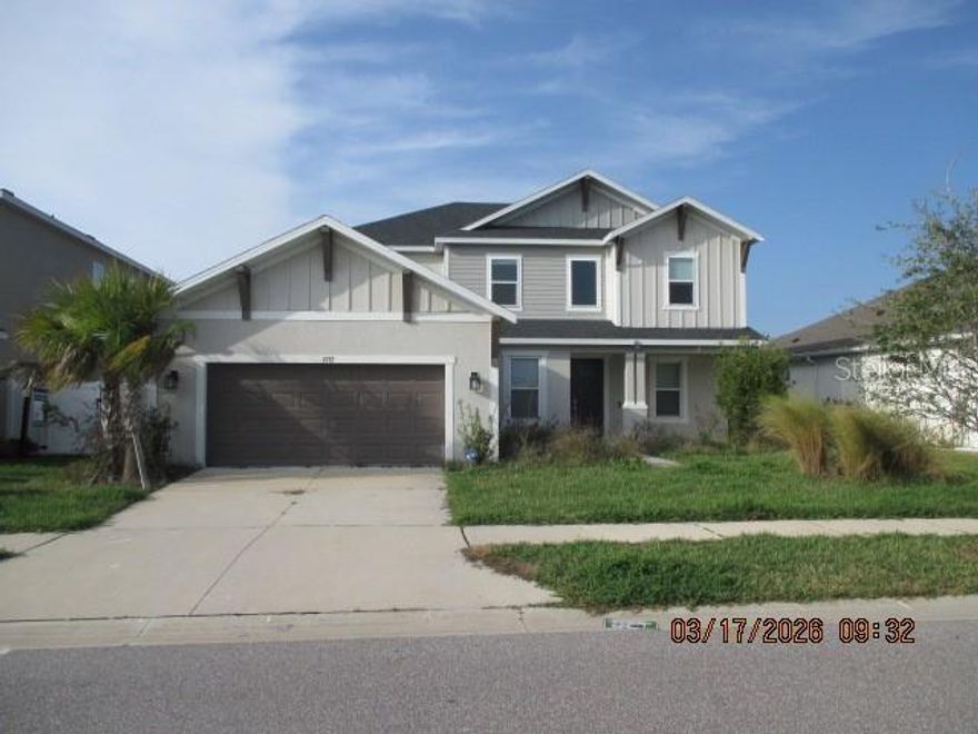 This is one of the larges homes in Watergrass Over 3800 sf. It is in the Talamore Enclave of Water Grass. It features 5 bedrooms, 4.5 baths. Vaulted ceilings, contempory open space.  Oversized walk through shower.  Beautiful finishes.Gourmet Kitchen with eating space. Easy to install a new pool. Overlooking a small pond with a Patio to enjoy nights after a hard day at work. The newly completed Promenade Park adds an additional resort type pool, splash pad Playground, Pavilion. It is close to shopping, restaurants, golf courses, Located in a beautiful neighborhood. This is a must see!! Hurry because it will not last long. Buyer to veryfy all information, owner never occupied the property.