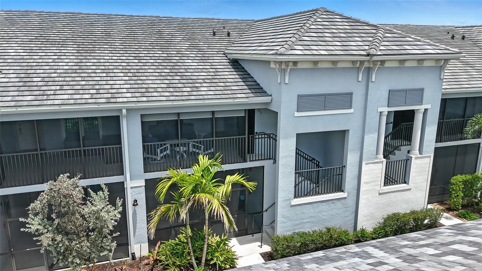 Luxuriously Upgraded Veranda Condo in Heritage Landing – Punta Gorda, FL
Welcome to your dream condo in the sought-after Heritage Landing Golf & Country Club! This beautifully upgraded Veranda residence offers a rare blend of luxury, comfort, and resort-style living—with a deeded golf membership included!
Step inside to discover an open-concept layout with tile flooring throughout, enhanced by elegant design touches such as painted accent wall, elevated lighting fixtures, and Hinkley lighted ceiling fans. The chef’s kitchen is a showstopper with quartz countertops, a new deep single-basin granite sink, custom tiled backsplash and island, soft-close cabinets, custom wood shelving in both pantries, and even a soap dispenser at the sink for added convenience.
Enjoy serene mornings and breathtaking sunsets with two screened lanais—the front lanai features roller shades for privacy, while the back lanai includes a table and 4-chair set with a rug (conveys with purchase). A vertical accordion shade on the sliding glass door offers style and function.
The spacious primary suite features custom walk-in closet systems with drawers and a fully remodeled bathroom shower showcasing new tiled walls and flooring, plus a glass half-wall for a sleek, modern look.
Additional upgrades and features include:
• New combo washer/dryer (conveys)
• Detached single-car garage
• Impact windows for peace of mind
• Ring doorbell camera
• Water, sewer, and trash included in condo fees
• One of four community pools just steps away
Live the lifestyle you deserve with access to resort-style amenities including golf, tennis, pickleball, fitness center, spa, clubhouse dining, and more—all in the heart of Punta Gorda’s premier gated community.
This home is move-in ready with all the right upgrades.