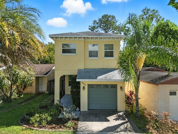 Discover the perfect blend of style, space, and flexibility at 4848 Tampa Downs Blvd—located in the heart of the sought-after Wesley Chapel area, but with the rare benefit of NO HOA! This two-story gem offers an inviting layout with tile flooring throughout the entire first floor and hardwood-style laminate upstairs, creating a seamless and low-maintenance flow throughout the home. The fully updated kitchen is a true highlight, featuring stainless steel appliances, stone countertops, and modern cabinetry that will impress even the most discerning home chef. Upstairs, both secondary bedrooms open directly to a screened-in balcony, providing a peaceful spot to enjoy Florida mornings or breezy evenings. Downstairs, your outdoor living space expands with a screened-in porch, paver patio, cozy fire pit, and even a chicken coop—a backyard built for relaxing, entertaining, and a touch of homesteading. All of this just minutes from top-rated schools, shopping, dining, and entertainment, without the restrictions or fees of an HOA. Don’t miss out on this one-of-a-kind opportunity. Schedule your showing today!