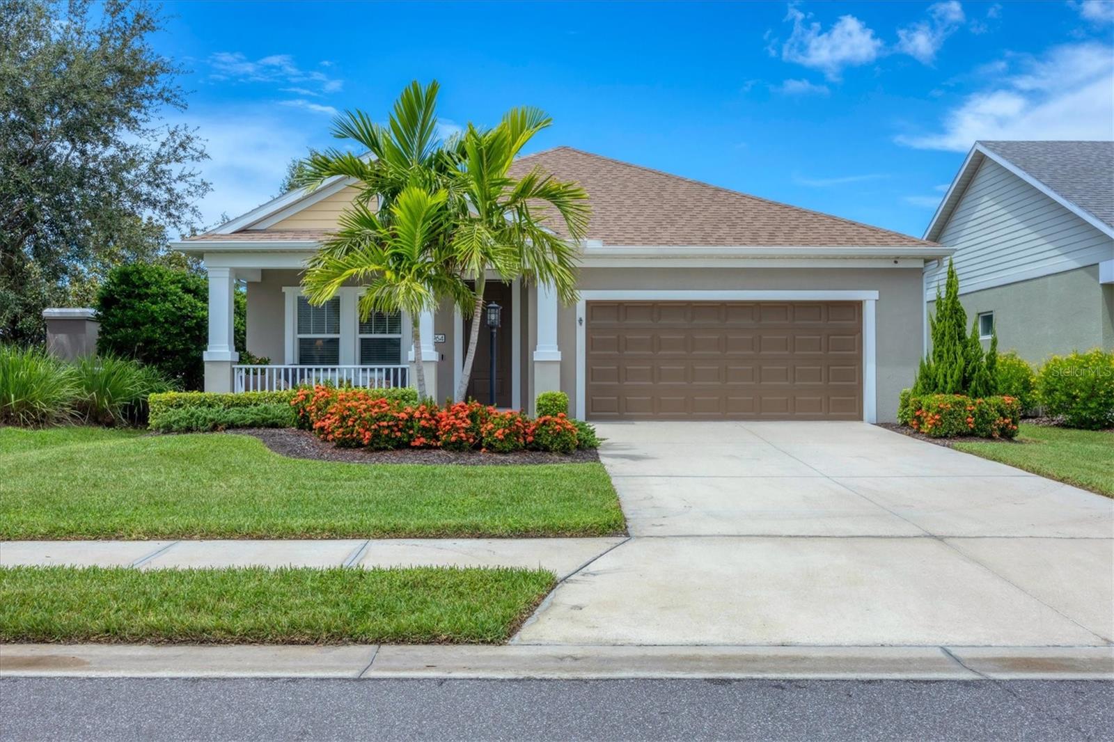 Move-In Ready meticulously maintained home in Magnolia Point, Sarasota!
Welcome to this beautifully crafted home featuring 3 bedrooms, 2 bathrooms, and a spacious 2-car garage—now ready for move-in at Magnolia Point in Sarasota. The Expression model by Neal Communities combines smart design with stylish finishes. At the heart of the home is a gourmet kitchen boasting a large quartz island, walk-in pantry, upgraded cabinetry, recessed lighting, and sleek stainless steel appliances. The kitchen seamlessly connects to the breakfast nook and inviting family room, creating an open, airy feel ideal for everyday living and entertaining.Designed for both style and comfort, the expansive patio is an outdoor haven with ample room for lounging and entertaining. Whether hosting guests or enjoying a quiet evening, this thoughtfully designed space blends indoor and outdoor living seamlessly