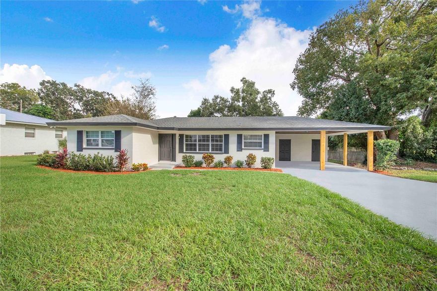 Welcome to your dream home! This beautifully 4-bedroom, 2-bathroom gem offers the perfect blend of comfort, style, and functionality. Step inside to discover a brand-new kitchen featuring sleek granite countertops, stainless steel appliances, custom cabinetry, and a spacious island—perfect for entertaining or casual family meals. The open layout is enhanced by luxury vinyl plank flooring throughout, and the entire home boasts fresh interior and exterior paint, giving it a clean, bright feel. Both bathrooms have been completely refreshed with new vanities, elegant tile work, and updated lighting, creating spa-like retreats. Other features that were updated throughout are new light fixtures, ceiling fans, and interior doors. Waking distance to the lake. Step outside to a large, fenced backyard—ideal for pets, and outdoor gatherings. It is truly a peaceful location with all the beautiful updates you could want and the views to match!