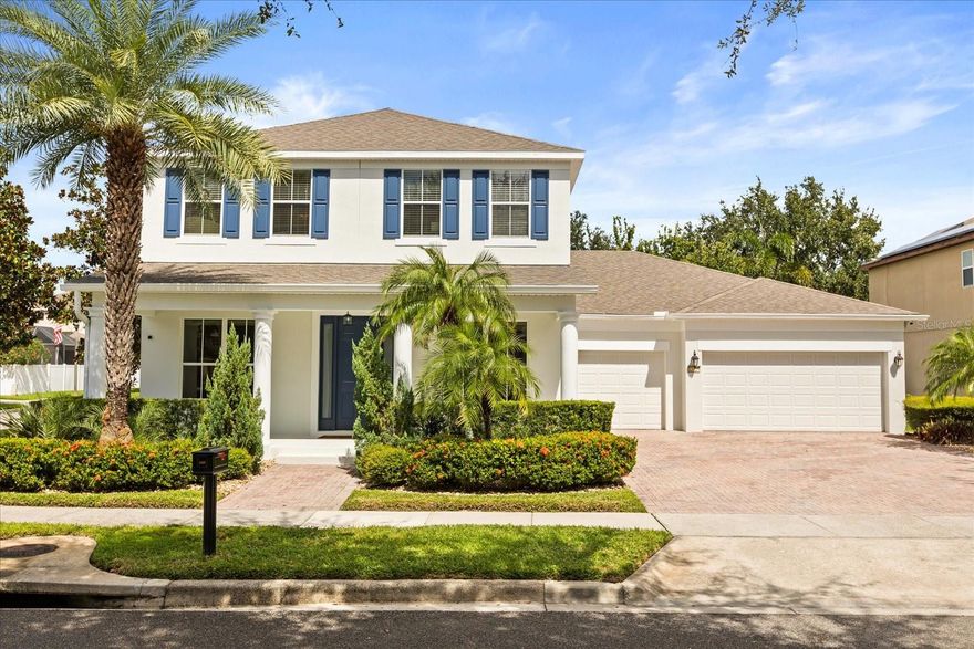 One or more photo(s) has been virtually staged. Immaculate 4-Bedroom + Loft, 5.5-Bath Home Minutes from Disney!

Perfectly blending luxury, comfort, and location, this 3,600 SF home offers 4 spacious bedrooms plus a versatile loft that can easily be enclosed as a 5th bedroom. Nestled in a top-rated school zone, the property features a 3-car garage, paver driveway, and a fully fenced backyard with room to add a pool.

Enjoy the Florida lifestyle with a screen-enclosed lanai and covered front porch—the perfect spot to unwind while watching the Disney fireworks sparkle each night. Inside, the remodeled kitchen steals the show with white shaker cabinetry, quartz countertops, designer backsplash, walk-in pantry, and a large island with seating. The open-concept layout is perfect for entertaining, seamlessly connecting the kitchen, breakfast nook, and family room with custom built-ins that add both character and functionality.

Work or study in style in the private office with French doors, and host gatherings in the formal living and dining rooms accented by crown molding and wainscoting. Each bedroom offers the comfort of a private ensuite bath, including a first-floor guest or in-law suite. The primary retreat impresses with tray ceilings, dual walk-in closets, spa-like bath with soaking tub, separate shower, and dual vanities.

Recent updates provide peace of mind—New roof (2024), New HVAC (2024), and fresh exterior paint (2025). Community amenities include a resort-style pool, playground, basketball and tennis courts, and walking paths.

Don’t miss this rare opportunity—schedule your showing today!