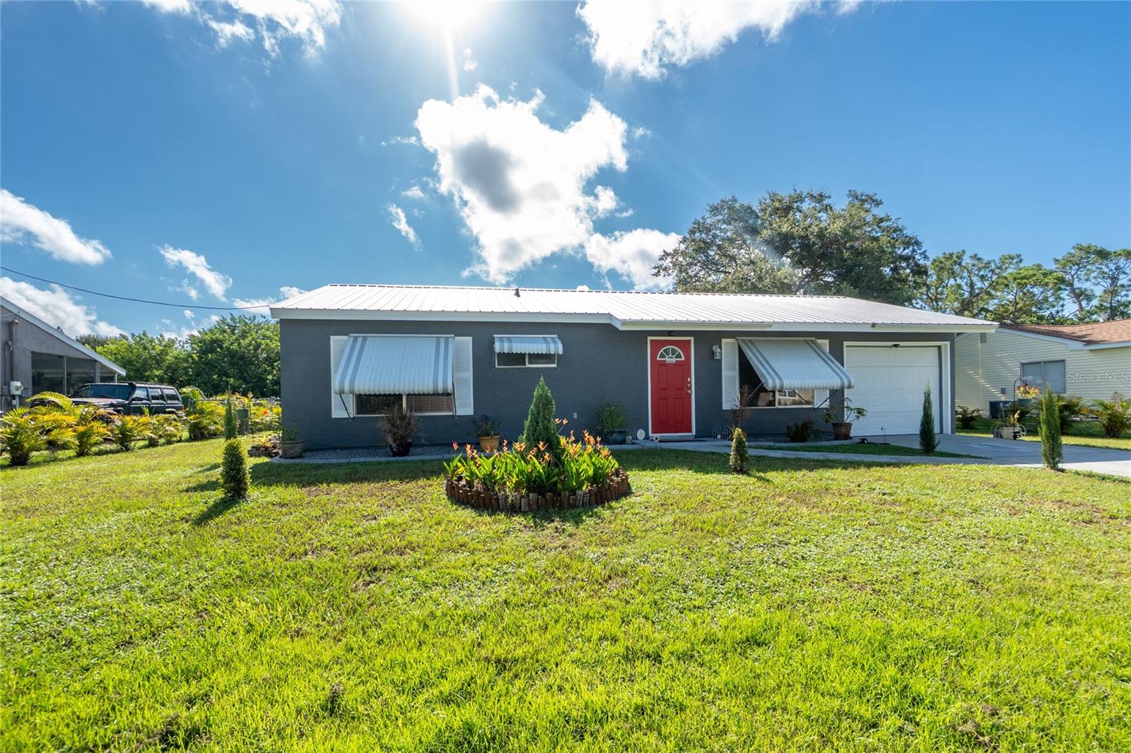 Absolutely Charming home nestled on a large fenced yard along a peaceful Freshwater Canal, perfect for privacy and outdoor living. Designed for both comfort and convenience, this property blends modern updates with unique lifestyle features you’ll love.
Highlights & Features:
• Freshwater Canal Frontage with tranquil views
• Jacuzzi, Outdoor Catio, and Storage Shed
• Updated Kitchen & Baths with Granite Countertops
• Recent upgrades: Whole-house Roof (2019), A/C (2016), Hot Water Heater (2019)
• New Washer/Dryer (2025) for move-in ease
• Hurricane Shutters for peace of mind
Best of all, you’re just 5 minutes from Charlotte Harbor, with World-Class Fishing, Waterfront Dining, Shopping, Healthcare, Golf, and Entertainment at your fingertips. A perfect blend of comfort, lifestyle, and location!
UNDER $200,000.! Be sure to view the Video Tour!!