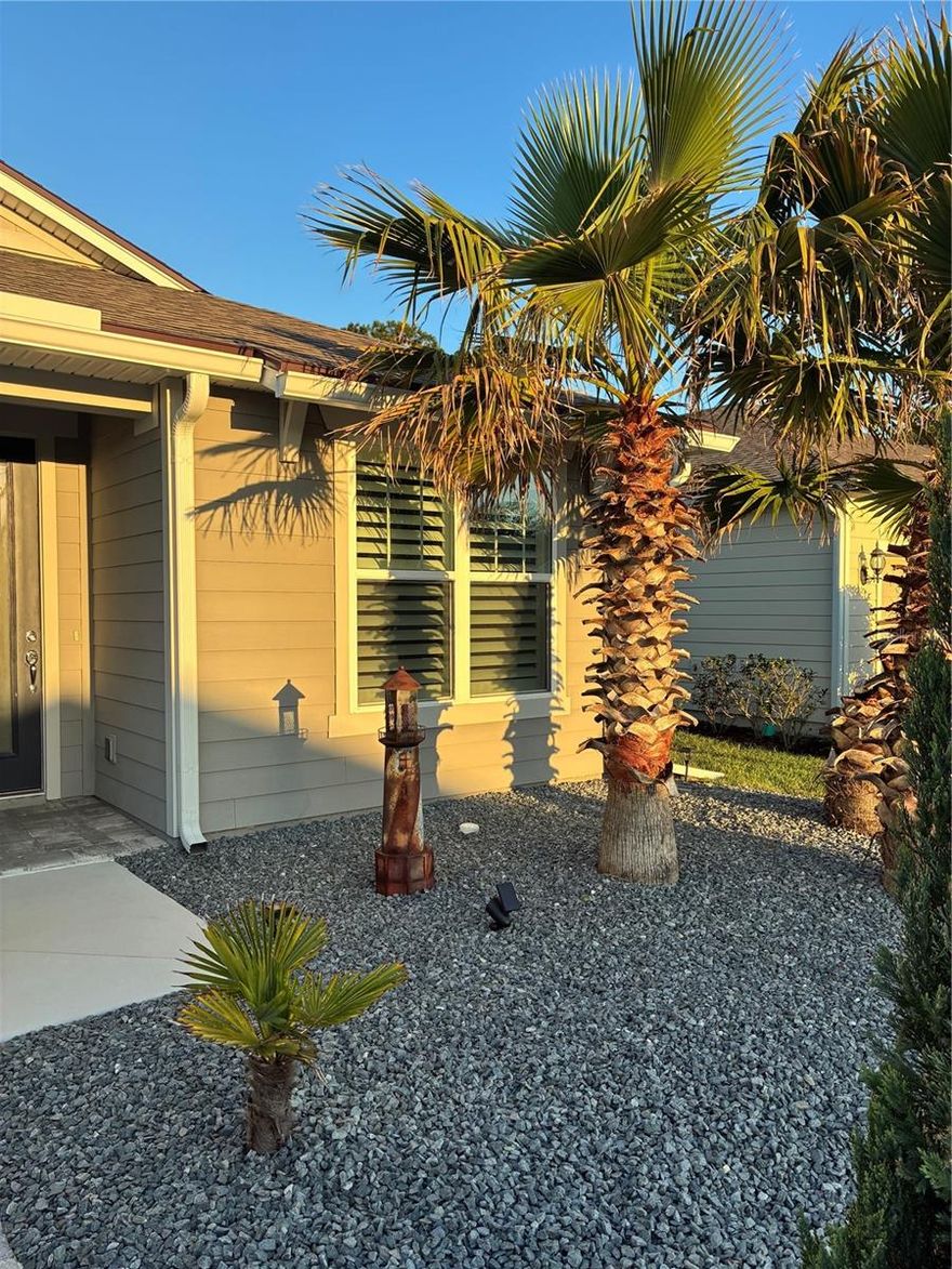 Welcome to this beautifully upgraded 2021-built home, offering modern comfort, thoughtful design, and an unbeatable location—all priced at $429,000. This spacious 4-bedroom, 2-bathroom residence is move-in ready and packed with high-end finishes throughout. Step inside to discover a bright, freshly painted interior featuring durable hard-surface flooring throughout the main living areas, with cozy carpeting in the bedrooms. The open-concept layout is enhanced by upgraded lighting fixtures, decorative accent walls, and ceiling fans in every room, creating a stylish yet comfortable atmosphere. At the heart of the home is a gourmet kitchen designed to impress, complete with granite counter tops, soft-close cabinets and drawers, a classic subway tile back-splash, and a true exterior-vented exhaust hood. You’ll also find a built-in Kitchen Aid oven and microwave, along with a large walk-in pantry that provides ample storage. Best of all—all appliances convey with the home. The primary suite offers a relaxing retreat, featuring a beautifully tiled shower with a built-in seat, subway tile finishes, and the same high-quality soft-close cabinetry and granite surfaces found throughout the home’s bathrooms. Outside, enjoy Florida living at its finest with an extended covered patio—perfect for entertaining or unwinding. The home also features durable Hardy Board siding, gutters, and a widened 6-foot driveway with attractive pavers leading to a 2-car garage with sleek epoxy flooring. Additional highlights include a whole-house duct cleaning completed in 2026, ensuring clean air and efficiency for years to come. Conveniently located just 8 minutes from Crescent Beach and only 15 minutes from historic St. Augustine, this home also sits within a top-rated school district and is close to local schools, making it ideal for families. This property truly combines modern upgrades, thoughtful details, and a prime location—ready for you to call it home.