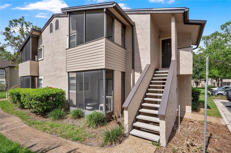 TOP FLOOR CORNER UNIT in the heart of Winter Park! This well-maintained 2-bedroom, 2-bath condo offers spacious living, abundant natural light, and a functional open layout perfect for everyday living or investment potential. Step inside to find a bright and airy living and dining area with sliding glass doors leading to a private screened-in balcony — the perfect spot to relax and enjoy the Florida weather.

The kitchen comes complete with stainless steel appliances, ample cabinet and counter space, and a convenient pass-through opening overlooking the main living area for easy entertaining. Both bedrooms are generously sized with similar layouts, while the two full bathrooms provide everyday comfort and convenience. The interior laundry space adds functionality to the home.

Located in Parkview Village Condominium, residents can enjoy community amenities including a clubhouse, community pool, gazebo, and more. This well-maintained community is surrounded by mature trees and landscaping and offers a prime location just minutes from Downtown Winter Park, Full Sail University, UCF, shopping, dining, entertainment, and major roadways including 417 and 436. Whether you’re looking for a primary residence, seasonal getaway, or investment opportunity, this centrally located condo offers comfort, convenience, and low-maintenance living.