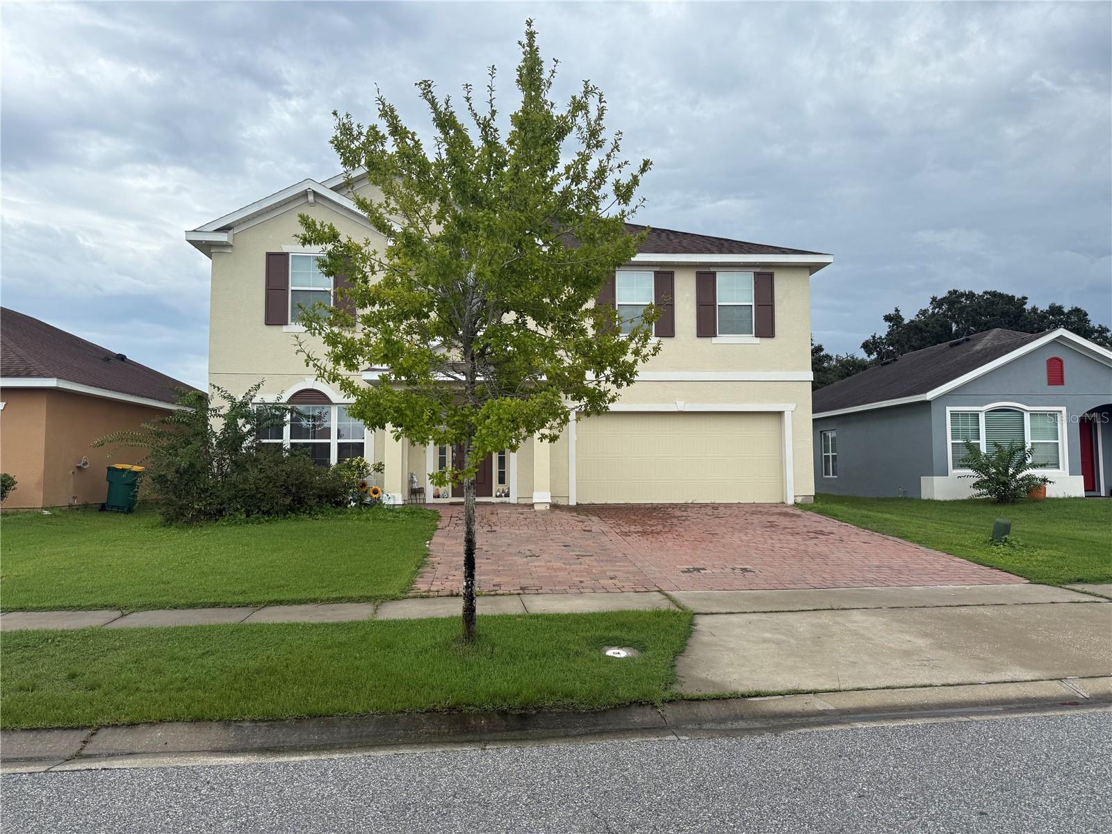 Welcome to your stunning home, just built in 2017 and located in the relaxing and calm Waterview community. This beautiful home boasts 4 spacious bedrooms and 3 full bathrooms, providing ample space for your loved ones or those who love to entertain guests. The kitchen featuring sleek stainless-steel appliances, a large pantry, and an open concept design that flows seamlessly into the living area. Perfect for cooking up your favorite meals while enjoying the company of family and friends. The living room is oversized and the space overlooks your huge backyard! The large lot is nearly a quarter of an acre, so it has plenty of room for a pool and it backs up to a quiet agricultural space. Upstairs, your bedroom windows will have peaceful views of grazing cows. Your primary closet itself is 11x10! Upstairs also features a versatile loft space, perfect for a home office, playroom, or media room. The possibilities are endless! In addition to the amazing features of the home, the Waterview community offers a community pool and playground, making it the perfect place to call home. This property truly has it all - modern amenities, spacious living areas, and a community fit for Florida living. Don't miss out on the opportunity to make it your own. Schedule your showing today! Room Feature: Linen Closet In Bath (Primary Bedroom).
