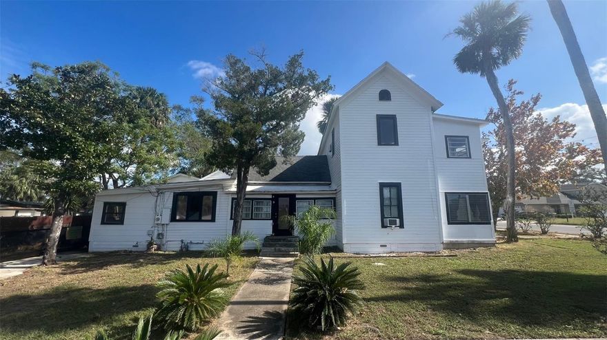 Investors!! Great property located just blocks from Downtown Eustis within the RT Future land use district. Fourth unit has been started above garage for extra income potential. Please see attachments for permitted uses which include Multifamily. This property has a flexible floor plan with ample parking on both sides of the home coming off Orange Ave and N Mary St. There are multiple individual entrances and there are currently three kitchens. Potential to add Sq/Ft above the garage which has already been started. First floor of the building has a 1 bedroom and 1 bathroom apartment as well as a 4 bedroom and 2-bathroom unit. Second floor has a 2 bedroom and 1 bathroom unit. A fourth unit has been started in the 2-story garage which houses a full bathroom and a separate sharable laundry room. Downtown Eustis is known for its small-town atmosphere, historic architecture, and community focused environment. It features a mix of local shops, restaurants, and parks with picturesque waterfront views along Lake Eustis. In the near future downtown just 5 blocks from this unit are poised for significant change with the development of three city blocks. This initiative aims to enhance the downtown experience by introducing new commercial spaces, residential units, and recreation areas. New roof, and Termite bond with Terminix and is transferrable. Sold As-Is. Agent related to Owner. Owner is a licensed Realtor.