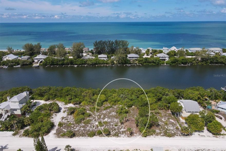 This oversized vacant waterfront lot is located on Don Pedro/Palm Island.  It is situated on Bocilla Lagoon which is a 300 ft. Wide waterway with access to the Intracoastal Waterway and the Gulf of Mexico.  This property faces west offering our beautiful and ever changing Florida sunsets as well as the sound of the Gulf of Mexico.  The seller has permitted house plans, septic permit, geological soil report, and survey for the buyer's review.  These are not included in the listing price.