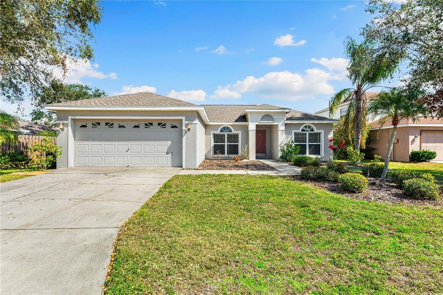 Charming Lakefront Pool Home in Gates Creek! Discover this stunning 4-bedroom, 2-bathroom home with an additional den/office, offering beautiful lake views and a private pool. The heart of the home features a spacious great room with a large granite breakfast bar, perfect for entertaining, while the stainless steel appliances and tile floors add modern elegance. The eastern exposure fills the home with natural light, creating a warm and inviting ambiance. Enjoy the tranquility of lakefront living from your own backyard, complete with a covered lanai and pool deck, ideal for relaxing or hosting guests. The home also offers a 2-car garage and easy access to State Road 64, providing convenience to shopping, dining, and top-rated schools. Recent Updates: New roof in 2024. New water backflow.