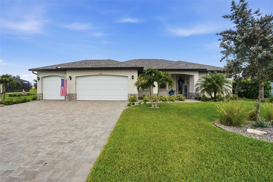 Experience upgraded Florida living in this beautifully maintained 4-bedroom, 2-bath home tucked away on a quiet cul-de-sac in desirable Deep Creek. Thoughtfully designed with high-end finishes, energy-efficient upgrades, and exceptional outdoor privacy, this property offers the perfect balance of comfort and functionality. From the oversized fenced backyard overlooking a massive greenbelt to the premium appliances and whole-house systems, every detail has been carefully considered. Enjoy peaceful sunrises from the lanai while taking advantage of everything Punta Gorda and Southwest Florida have to offer.

FEATURES & UPGRADES

• 4 Bedrooms | 2 Bathrooms | 3-Car Garage
• Epoxy garage flooring
• Plantation shutters throughout
• Electric roller blinds on all sliders
• Tray ceilings in family room & primary suite
• 8’ interior doors throughout
• Granite countertops in kitchen & bathrooms
• GE Profile induction range
• KitchenAid 39 dBA ultra-quiet dishwasher
• Samsung Bespoke 4-door French door refrigerator
• Reverse osmosis kitchen water system
• Whole-house water softening & purification system
• Whole-house surge protection
• External generator outlet
• Trane A/C with Plasma Purification UV air system
• Transferable A/C warranty through 06/15/2033
• Added attic insulation for energy efficiency
• Accordion hurricane shutters for quick storm prep

OUTDOOR FEATURES

• Oversized cul-de-sac lot
• NO immediate rear neighbors
• 115’ greenbelt views behind home
• Fully fenced backyard with premium metal picket fencing
• Access gates on both sides
• Paver driveway & front entry
• Beautiful Floratam St. Augustine lawn
• Low-maintenance landscaping with front lighting
• Salt & pepper granite landscape beds
• Deep well irrigation system
• Smartphone/Wi-Fi controlled sprinkler system
• Rain gutters around entire home
• Slightly sloped lot for excellent drainage
• Open lanai perfect for enjoying sunrise views

AREA HIGHLIGHTS

• Located in the desirable deed-restricted community of Deep Creek
• Access to Deep Creek Social Club and Deep Creek Park
• Community amenities include playground, tennis courts, and basketball courts
• Deep Creek Golf Course just a couple miles away
• Convenient access to Fishermen’s Village and Ponce De Leon Park
• Close to shopping, boutiques, fine and casual dining, and live entertainment
• Short drive to area beaches, boating, and waterfront activities

LOCATION

Conveniently located near Punta Gorda dining, marinas, boating, golf courses, Gulf beaches, Fishermen’s Village, and spring training facilities for the Tampa Bay Rays and Atlanta Braves. Easy access to Boca Grande and world-class fishing completes the ultimate Southwest Florida lifestyle.