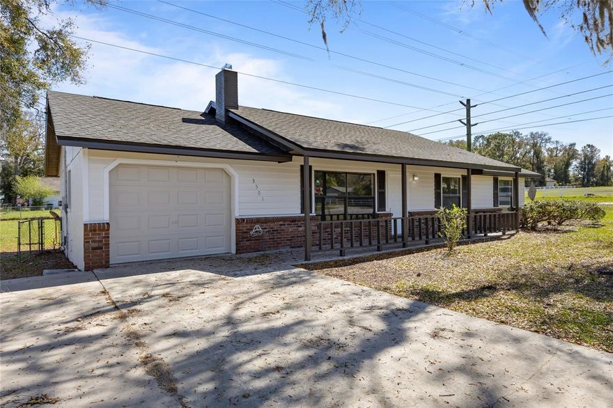 Welcome to your next chapter in the "Horse Capital of the World!" This delightful property at 3501 NE 28th Terrace offers the perfect blend of suburban tranquility and Florida sunshine. Whether you are a first-time homebuyer or looking for a serene retreat, this home is ready to welcome you. Nestled on a spacious 0.28-acre lot in the established Stone Hill subdivision, this 3-bedroom, 2-bathroom residence features 1,348 square feet of thoughtfully designed living space. Built with enduring concrete block and stucco, the home offers a solid foundation for your personal touch. The interior layout maximizes every inch, providing a cozy yet functional atmosphere for daily living. The expansive backyard—a hallmark of Ocala living—offers endless possibilities for gardening, a play area, or your future outdoor oasis. Outdoor Adventures: You are just minutes away from the world-famous Silver Springs State Park, where you can take a glass-bottom boat tour over crystal-clear springs or kayak alongside manatees. As a global hub for horse enthusiasts, the nearby World Equestrian Center offers world-class events, luxury dining, and shopping. Situated in Marion County, you have easy access to local parks, the Appleton Museum of Art, and major thoroughfares for a quick commute to Gainesville or Orlando. This isn't just a house; it’s a gateway to the incredible Florida lifestyle you’ve been dreaming of.