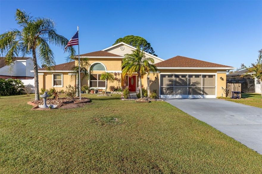 Welcome to your meticulously maintained oasis with NO HOA in Buenaventura Lakes. This MOVE-IN-READY sanctuary effortlessly combines style and functionality. As you enter, you're enveloped by an inviting atmosphere filled with natural light, courtesy of the home's energy-efficient DOUBLE-PANED WINDOWS & SLIDERS. The spacious living and dining areas are complimented by a well-appointed kitchen, complete with modern cabinets, GRANITE COUNTERTOPS, and STAINLESS STEEL appliances. The generous master suite features its own en-suite bathroom, offering a private retreat within the home. Beyond the interior and the screened porch area, lie expansive and beautifully manicured front and rear yards - the rear yard is FULLY ENCLOSED with vinyl fencing, providing the ultimate setting for outdoor relaxation and activities under your brand-new, FIXED PERGOLA. For additional convenience, a well-maintained SHED offers extra storage space, and a 2018 ROOF adds peace of mind. All of these amenities come without the constraints of an HOA, allowing for greater personal freedom. Don't miss this rare and beautiful opportunity—schedule your private showing today!