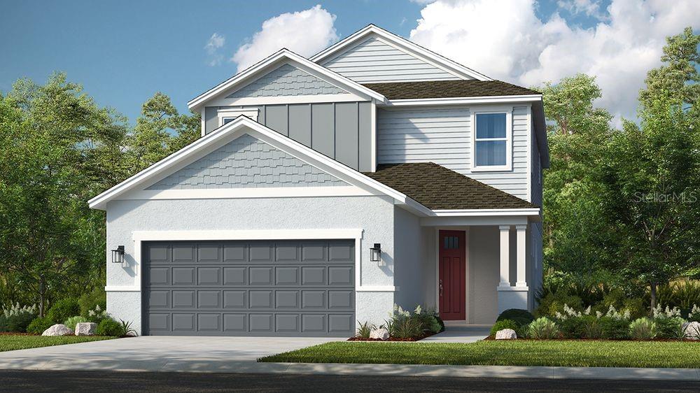 Under Construction. New Construction - January Completion! Built by Taylor Morrison, America's Most Trusted Homebuilder. Welcome to the Anastasia at 8437 Skye Ranch Boulevard in Cassia at Skye Ranch. Step inside from the front porch into a bright and inviting foyer, with a private study to the left and garage entry to the right. Straight ahead, the gourmet kitchen—with a walk-in pantry—flows effortlessly into the open dining area and gathering room, creating the perfect space for entertaining. Sliding glass doors lead to the lanai, where you can relax and enjoy the Florida sunshine. The primary suite is tucked away at the back of the home, offering a serene retreat with a spa-like en-suite and spacious walk-in closet. Upstairs, a versatile loft and game room provide plenty of room to unwind, along with three secondary bedrooms—one with a private bath and two sharing a full bath. Additional Highlights Include: gourmet kitchen, alternate study layout, game room, pocket sliding glass doors, shower at bath 2, tray ceiling package, 8' interior doors, and pre-plumb for future sink at laundry. Photos are for representative purposes only. MLS#A4639297