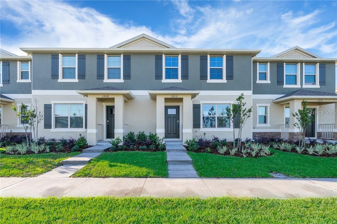 Welcome to your townhome in the beautiful community of Kindred! This stunning 3-bedroom, 2.5-bathroom home offers a spacious open-concept main floor, perfect for entertaining and everyday living. The kitchen features stylish gray cabinetry, a large island, and brand-new appliances that make cooking a breeze. Upstairs, you’ll find all three bedrooms along with a convenient laundry area that includes a washer and dryer. This smart home is fully compatible with the Amazon Alexa system, bringing modern convenience.The Kindred community offers resort-style amenities including a sparkling pool, state-of-the-art fitness center, playground, tennis and beach volleyball courts, a dog park, and shaded picnic areas—ideal for enjoying Florida living at its finest.