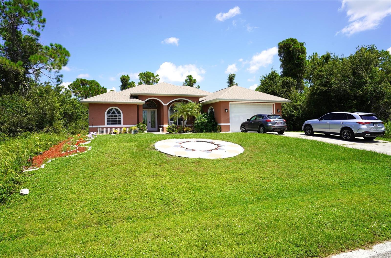 Furnished 3/2/ 2 car garage
Custom, block home for Yearly rental.
Rental includes water and sewer and trash.
Yes, all included.
Great location to I-75 and Kings Hwy.
Location, Location.
Two International Airports. Locations of International airports, Sarasota and Ft Myers. You, also have direct flights into Punta Gorda airport.
You will be in charge of flipping the electric in your name.