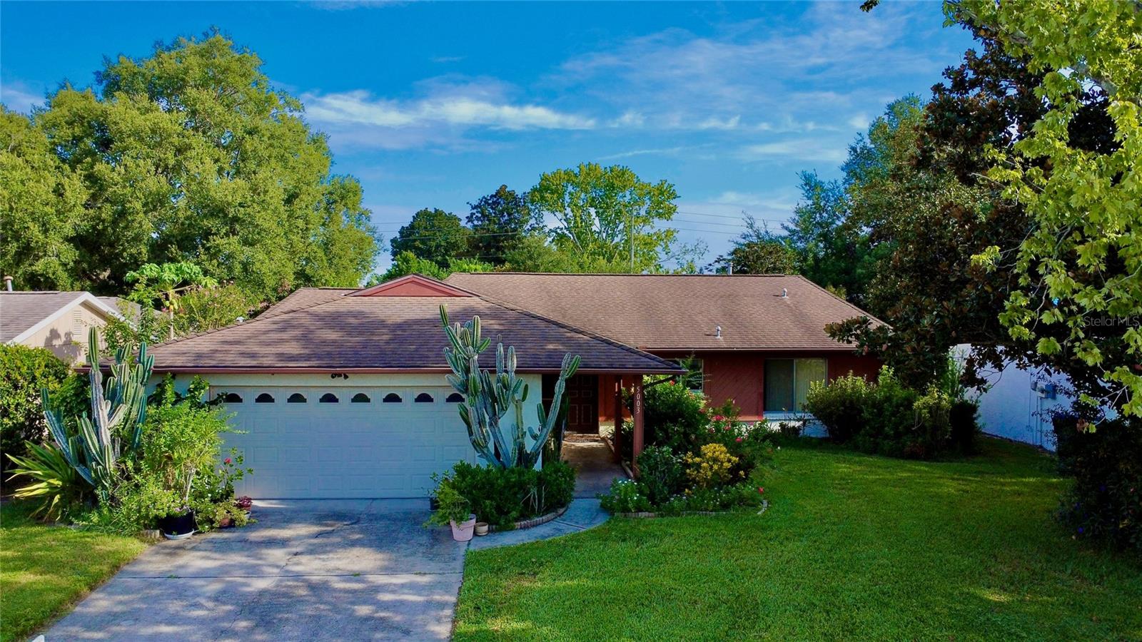 One or more photo(s) has been virtually staged. ---Remodel Opportunity in Green Briar Village!---
Opportunity is here, offering the perfect canvas to design your dream residence. Situated on a prime lot with no rear neighbors, you’ll enjoy privacy along with the charm of mature landscaping in front and towering shade trees in the back.
Inside, the layout features an open living space plan that invites your creative vision to flourish. The primary wing is impressively large, with a spacious bedroom, split bath design featuring separate vanities, double closets, and a walk-in shower. Both the primary suite and the main living/dining areas have direct access to a massive screened patio (23’ x 40’!)—an incredible indoor-outdoor space ready for entertaining or relaxation.
Two additional bedrooms, each generously sized, complete the home. One offers double closets, while the other features built-in shelving—perfect for storage, hobbies, or a home office.
Located just minutes from the brand-new Universal Epic Park and close to SeaWorld, dining, and shopping, this property combines a fantastic location with community perks. The Green Briar Village neighborhood offers lawn maintenance as part of the monthly HOA dues and provides residents with attractive amenities.
Bring your vision, imagination, and contractor—this is your chance to create something truly special in the heart of Orlando!
