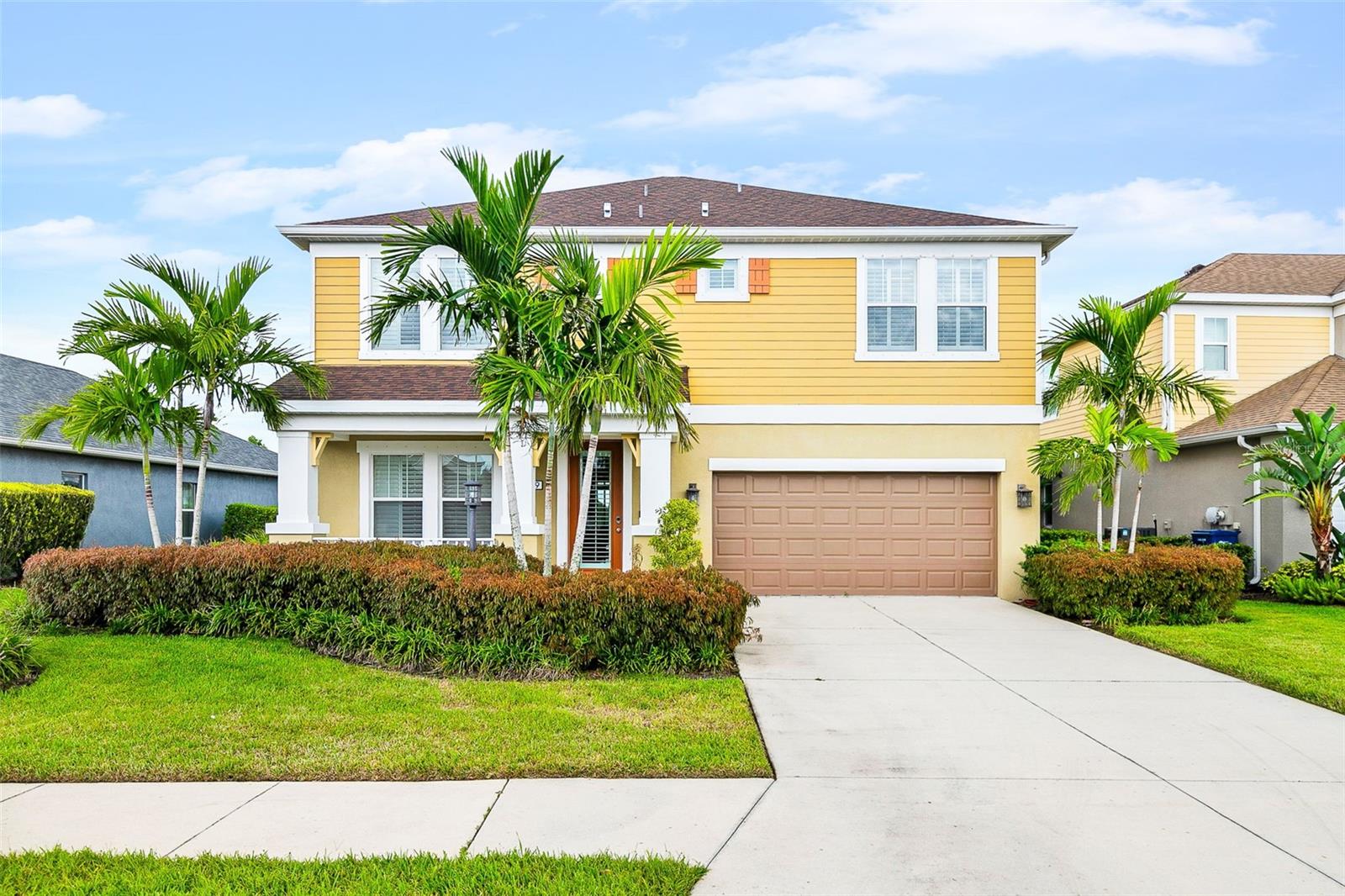 Welcome to your dream home in the gated Magnolia Point community! This stunning 2015 Neal model, a former showcase home, offers 4 bedrooms, 3.5 bathrooms, and 2,620 sq ft of elegant living. The open-concept great room flows seamlessly into a gourmet kitchen featuring a large center island, solid surface counters, stainless appliances, and rich cabinetry with glass-front accents. The second-level primary suite boasts walk-in closets and a spa-like ensuite with dual vanities, a soaking tub, and an oversized shower. A guest suite with a private bath and a versatile office/den provide flexibility for family, guests, or remote work.
Step outside to an outdoor oasis with a heated saltwater pool/spa, sun deck, and covered lanai, all overlooking a serene pond and walking trail with a clear view screen—perfect for relaxation or entertaining. Additional highlights include a charming front porch, a new roof (2025), a year-old water heater, and a 2-car garage.
Neighborhood & Location: Nestled on a quiet cul-de-sac in a family-friendly, pet-friendly gated community with low HOA fees and no CDD, Magnolia Point offers security and tranquility. Enjoy proximity to Sarasota’s cultural attractions (Ringling Museum, opera), outdoor activities (kayaking, biking, golf), and vibrant dining scene. Just minutes from Sarasota-Bradenton International Airport (SRQ), University Town Center (UTC) Mall, downtown Sarasota, and pristine Gulf beaches. No Sign.