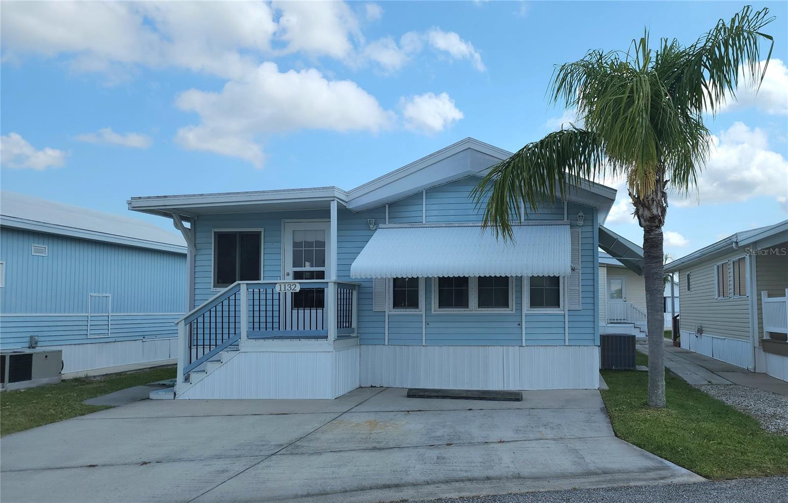 START ENJOYING FLORIDA IN THIS WELL-KEPT ONE BEDROOM, TWO BATHROOM MOBILE HOME IN AN ACTIVE 55+ COMMUNITY. This cheerful home is currently furnished with an eat-in kitchen and adjacent living room. Or mix it up and have a larger dining area. The large family room provides plenty of space to entertain or watch your favorite shows. The bedroom has two en suite full bathrooms. One bathroom has a laundry closet and extra storage closet. The other bathroom has a tub/shower and linen storage. Sold turnkey. Vinyl windows; all plumbing has been replaced; membrane roof (2021); central A/C (2022). 6'X10' built-on storage shed. SUGAR CREEK COUNTRY CLUB CO-OP HAS LOW HOA FEES of just $525 quarterly which includes water, trash, sewer, basic cable, internet, and grass mowing. There is an active social calendar with fun activities and outings during the winter months. Enjoy this community's proximity to the Braden River and River Links Golf Course. Sorry this is not a dog lot.