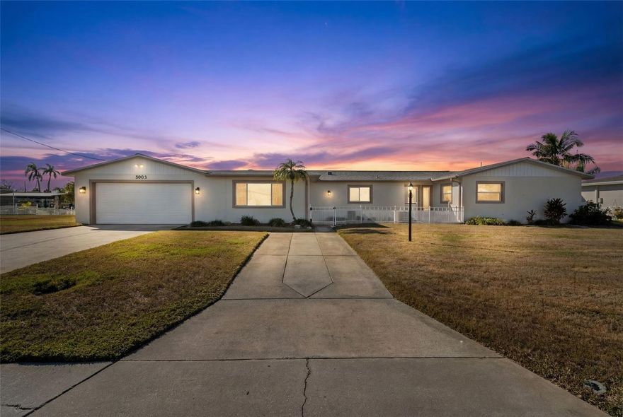 Welcome to your private tropical retreat on Terra Ceia Bay!
5003 Commonwealth Road sits on a rare double lot offering an impressive 150 feet of deep-water frontage along the pristine, shimmering waters of Terra Ceia Bay. This is the kind of setting where palm trees sway, dolphins pass by, and sunsets never get old.

Lovingly maintained by the same family since 1965, this 3-bedroom, 3-bath home is filled with character and pride of ownership. With nearly 4,400 square feet under roof, the home provides generous indoor and outdoor living spaces—perfect for entertaining, relaxing, or creating your own coastal compound.

The expansive property spans two lots totaling 150 feet of seawall, opening the door to endless possibilities: enjoy it as-is, expand, or reimagine the space into a true waterfront estate. Whether you’re boating, fishing, or simply soaking in the tranquil bay breezes, this is Florida waterfront living at its finest.