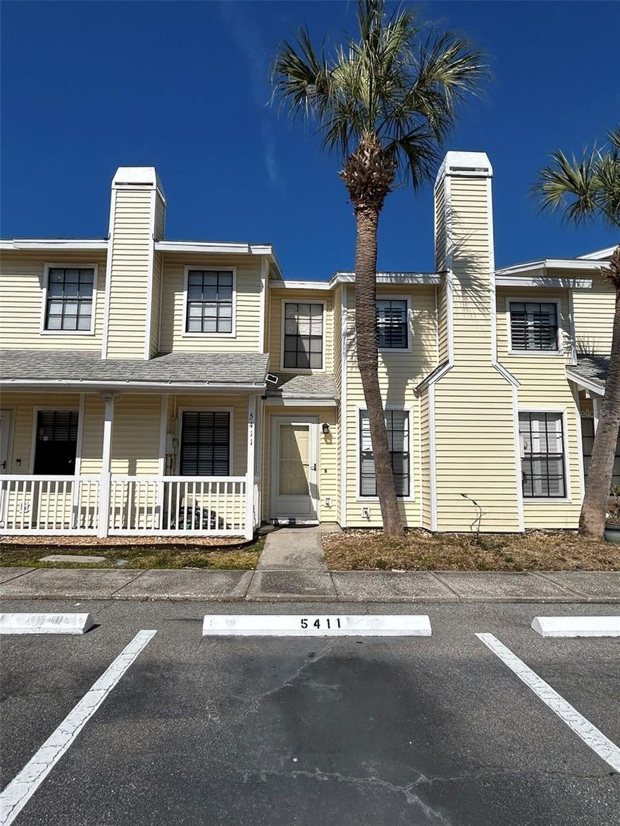 Welcome to your cozy retreat at Hampton Park Townhomes! This 2-bed, 1.5-bath townhome offers 1,376 sq ft of warm, low-maintenance living in the heart of Carrollwood’s Hampton Park. Downstairs, enjoy a bright living room with a wood-burning fireplace, a kitchen with brand-new refrigerator and microwave, sleek luxury vinyl floors (2023), convenient half bath, and laundry. Upstairs bedrooms share a full bath with chair lift installed for accessibility and added ease. Step out to the private back porch to unwind or enjoy the amenities of Hampton Park across the street which include playground, basketball, and tennis courts. Located near access to airports, downtown, and beaches this is the ideal home for relaxed or fun-filled living. Embrace Florida’s outdoor lifestyle with nearby trails or kayaking at Upper Tampa Bay Park. Enjoy the abundance of dining, shopping and entertainment or stay home and take a dip in the community pool on summer days — schedule your showing today!