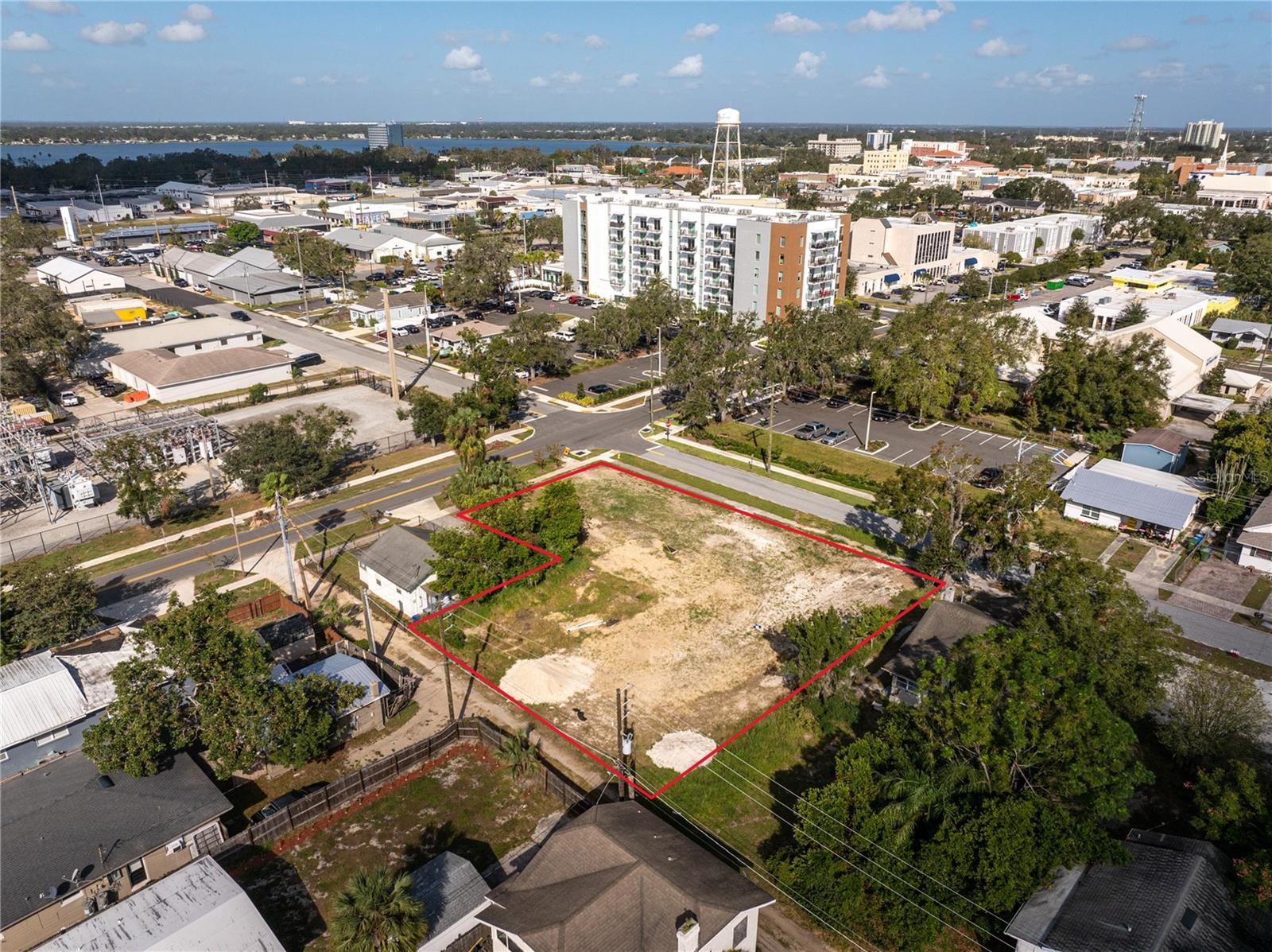Two previously residential lots combined to make .39 Acres of land in heart of Downtown Winter Haven. The lots are leveled and ready to build. The current zoning on the property is MX within the Primary Urban Core which allows for multi-family, various commercial and mixed-use opportunities. Combined frontage on Ave D and 2nd Street with an alley off the south end of the property allowing additional access.