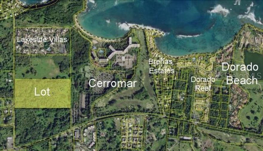 20 acre lot zoned DTS suitable for residential development located near the Brenas and Cerrromar beaches and next to Lakeside Villas. Priced at $250,000 per cuerda.