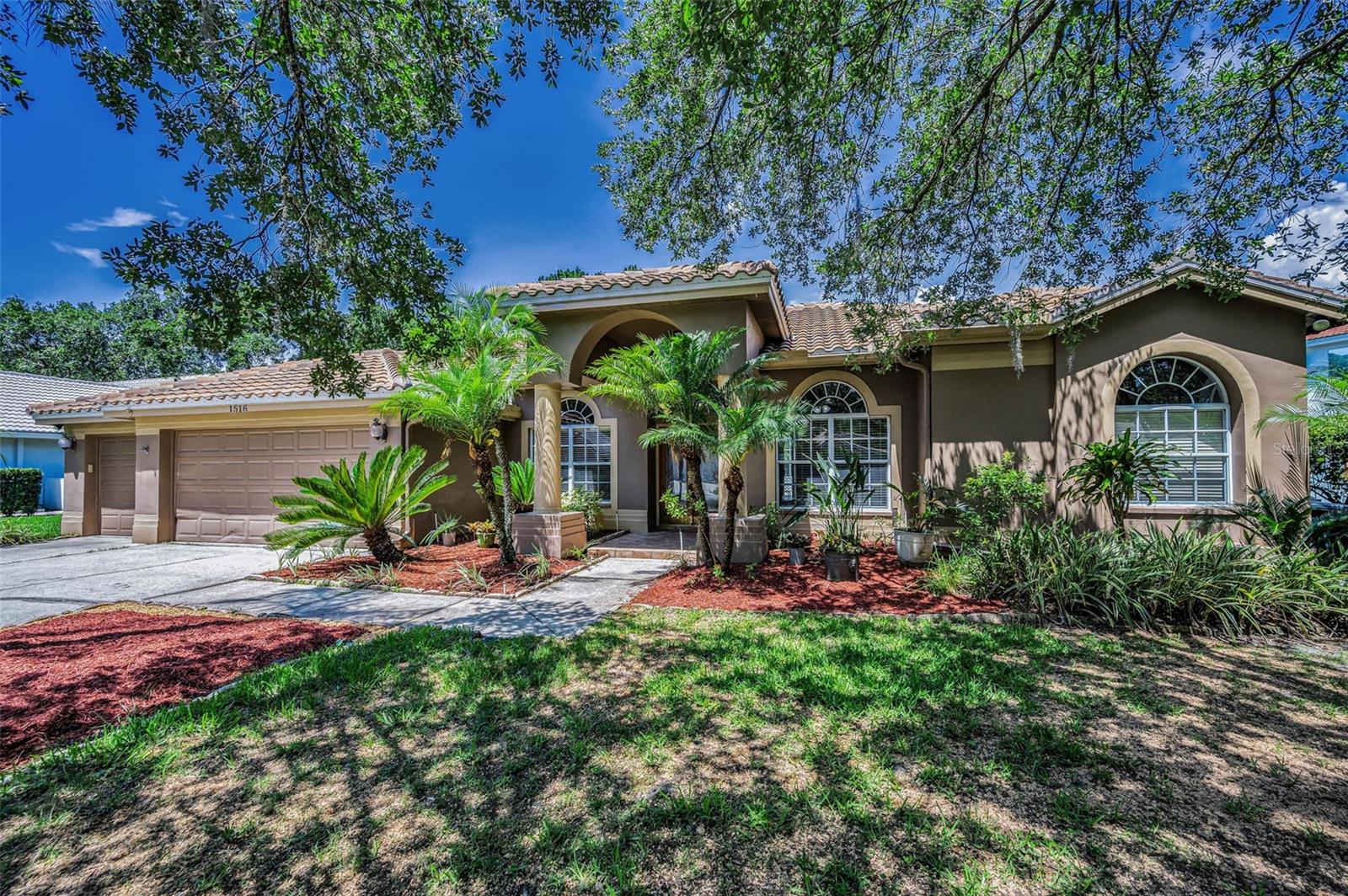 WELCOME TO GREENHAVEN IN AN EXCLUSIVE GATED GOLF COURSE COMMUNITY OF EAST LAKE WOODLANDS. THIS HOME HAS A SPLIT-PLAN 4 BEDROOMS PLUS OFFICE, 3 BATHROOMS, 3 CAR GARAGE WITH POOL AND SPA BACKING TO OVERSIZED PRIVATE BACKYARD. DOUBLE LEADED GLASS DOORS WELCOMES YOU INTO THE FOYER WITH VIEWS OF THE BEAUTIFUL POOL AND SPA. EASY ACCESS OFFICE LOCATED OFF FOYER JUST OUTSIDE OF OWNER'S SUITE WHICH SITS ON ONE SIDE OF THE HOME AND FEATURES A RECENTLY UPDATED BATH WITH LARGE WALK-IN CLOSET, GLASS SLIDERS FOR EASY ACCESS TO LANAI. HOME FEAUTRES PORCLEAN TILE AND WOOD FLOORING THROUGHOUT. VOLUME CEILINGS, CROWN MOLDING & WOOD BURNING FIREPLACE. THIS SPACIOUS HOME ALSO FEATURES FORMAL LIVING & DINING ROOM, KITCHEN/DINETTE/FAMILY ROOM COMBO. TRIPLE POCKET SLIDERS MAKES IT EASY FOR ENTERTAINING BOTH IN DOORS AND OUT. KITCHEN WITH GRANITE COUNTERTOPS, STAINLESS STEEL APPLIANCES ALL APPROXIMATELY 2 YEARS OLD AND AN ABUNDANCE OF SOLID WOOD CABINETRY FOR PANTRY STORAGE. INSIDE LANUDRY ROOM. CODED ACCESS GATES FROM BOTH TAMPA ROAD AND EAST LAKE ROAD MAKE THE HOME SECURE AND PRIVATE. CONVENIENTLY LOCATED TO ALL AREAS OF TAMPA BAY INCLUDING WORLD CLASS BEACHES, TWO AIRPORTS, NFL, NHL AND MLB STADIUMS, MUSIC, ART AND FAMILY VENUES INCLUDING AMUSEMENT PARKS. THE PREMIERE EAST LAKE WOODLANDS COUNTRY CLUB IS LOCATED WITHIN THE COMMUNITY AND IS JUST 2 MILES AWAY FROM THE HOME. IT FEATURES TWO 18 HOLE CHAMPIONSHIP GOLF COURSES, TENNIS AND PICKLEBALL COURTS, FITNESS FACILITY, COMMUNITY POOL AND CLUBHOUSE RESTAURANT AND BAR WHICH CAN BE UTILIZED FOR A SEPARATE FEE. NEW TILE/CONCRET ROOF INSTALLED 2021, A/C AND HOT WATER HEATER APPROXIMATELY 2 YEARS OLD. DON'T MISS YOUR CHANCE TO OWN THIS EXCEPTIONAL PROPERTY.