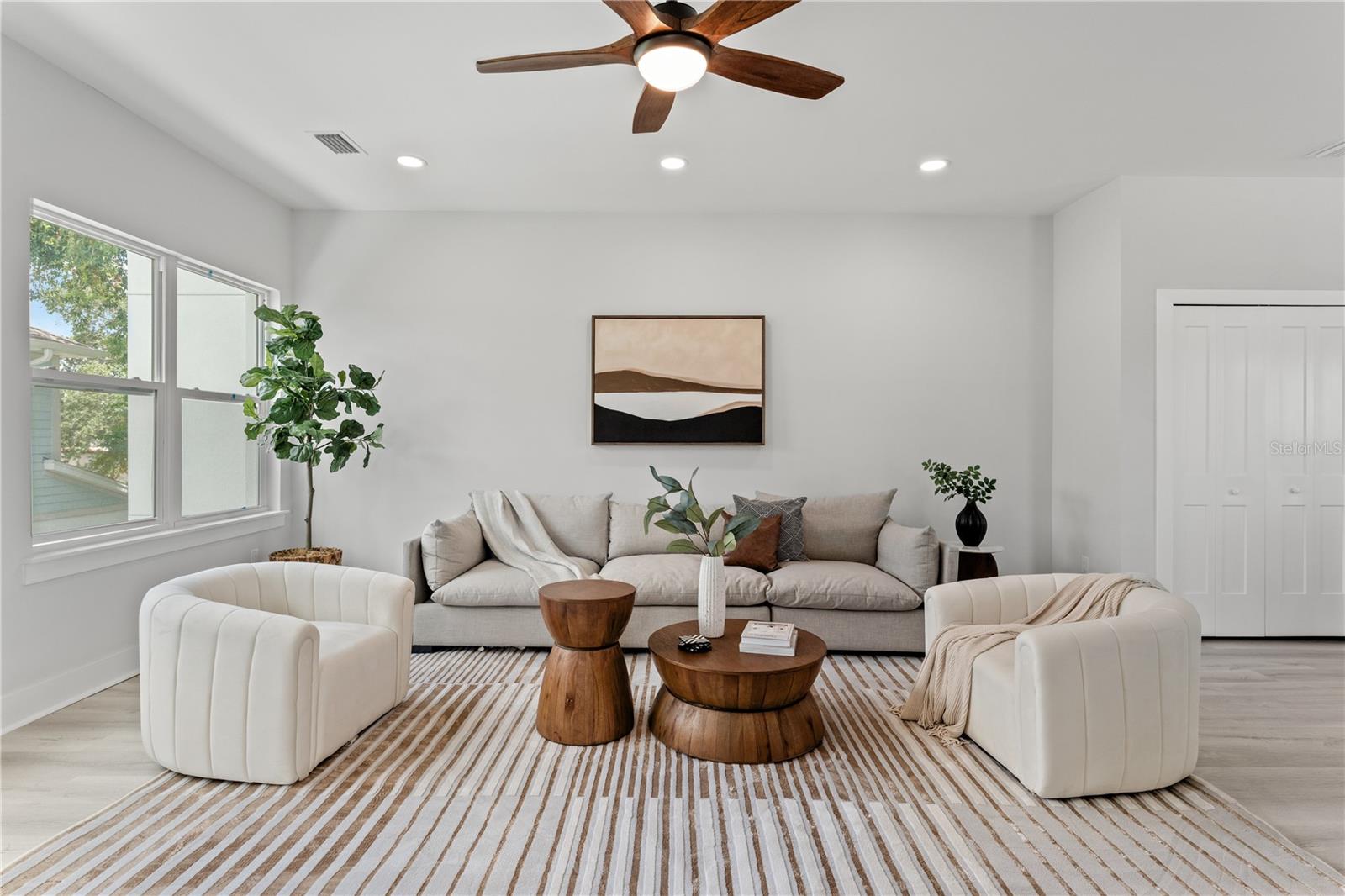 Welcome to your luxurious urban oasis in the heart of South Tampa! This stunning 4-bedroom, 3.5-bathroom, 2-car garage townhome boasts over 2,000 square feet of modern living space spread over 3 stories, offering the perfect blend of style and convenience. Step inside to discover exquisite, high-end finishes throughout, creating an ambiance of contemporary elegance.
Throughout the entire home, you'll find luxury vinyl plank flooring and double-paned energy-efficient windows, ensuring both style and sustainability. On the first floor, a guest bedroom awaits, complete with a full bath for ultimate comfort and privacy. The attached 2-car garage provides convenience, along with an additional storage closet for your organizational needs. On the second floor, you'll find a spacious living area, adorned with large windows, flooding the space with natural light, creating an inviting ambiance. The chef-inspired kitchen boasts quartz countertops, stainless steel appliances, and a walk-in pantry, making culinary adventures a delight. The second floor also hosts a convenient half bathroom and additional storage closet, ensuring ample space for all your belongings. Venture to the third floor to discover your personal retreats. Two additional bedrooms share a stylish bathroom, while a laundry closet adds convenience to your daily routine. The expansive primary suite, featuring a luxurious walk-in closet and a spa-like bathroom complete with a double sink vanity and a walk-in shower.
This townhome is truly in the perfect location being in the highly rated Plant High School District. Convenience is key, with International Mall just a 5-minute drive away, making shopping and dining a breeze. Need to catch a flight? The airport is also a mere 5 minutes away. Downtown Tampa beckons with its vibrant attractions including Water Street, Sparkman Wharf, and Armature Works, reachable in under 10 minutes, while Tampa's Midtown is just a short 5-minute drive. Grocery runs are effortless with Publix only 3 minutes away. And let's not forget the leisurely pursuits – within 40 minutes, you can find yourself on the pristine sands of some of the country's best beaches. Plus, downtown St. Pete is just a 20-minute drive for even more entertainment options.
Experience South Tampa living at its finest in this meticulously crafted townhome, where every amenity and convenience is at your fingertips. Welcome Home!